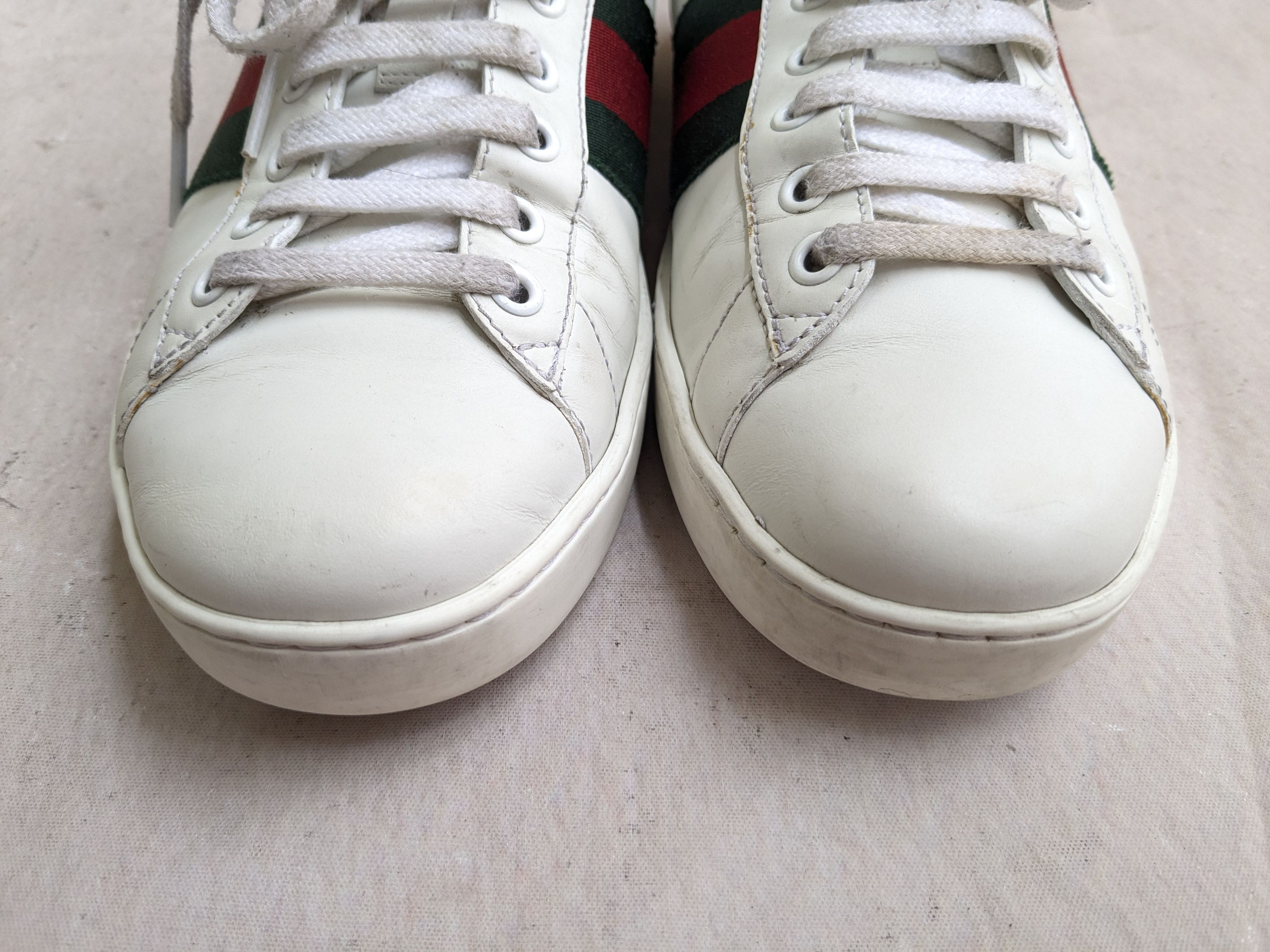Gucci Gucci Ace Sneakers White Low Tops 7 Leather Size US 7 / EU 40 - 2 Thumbnail