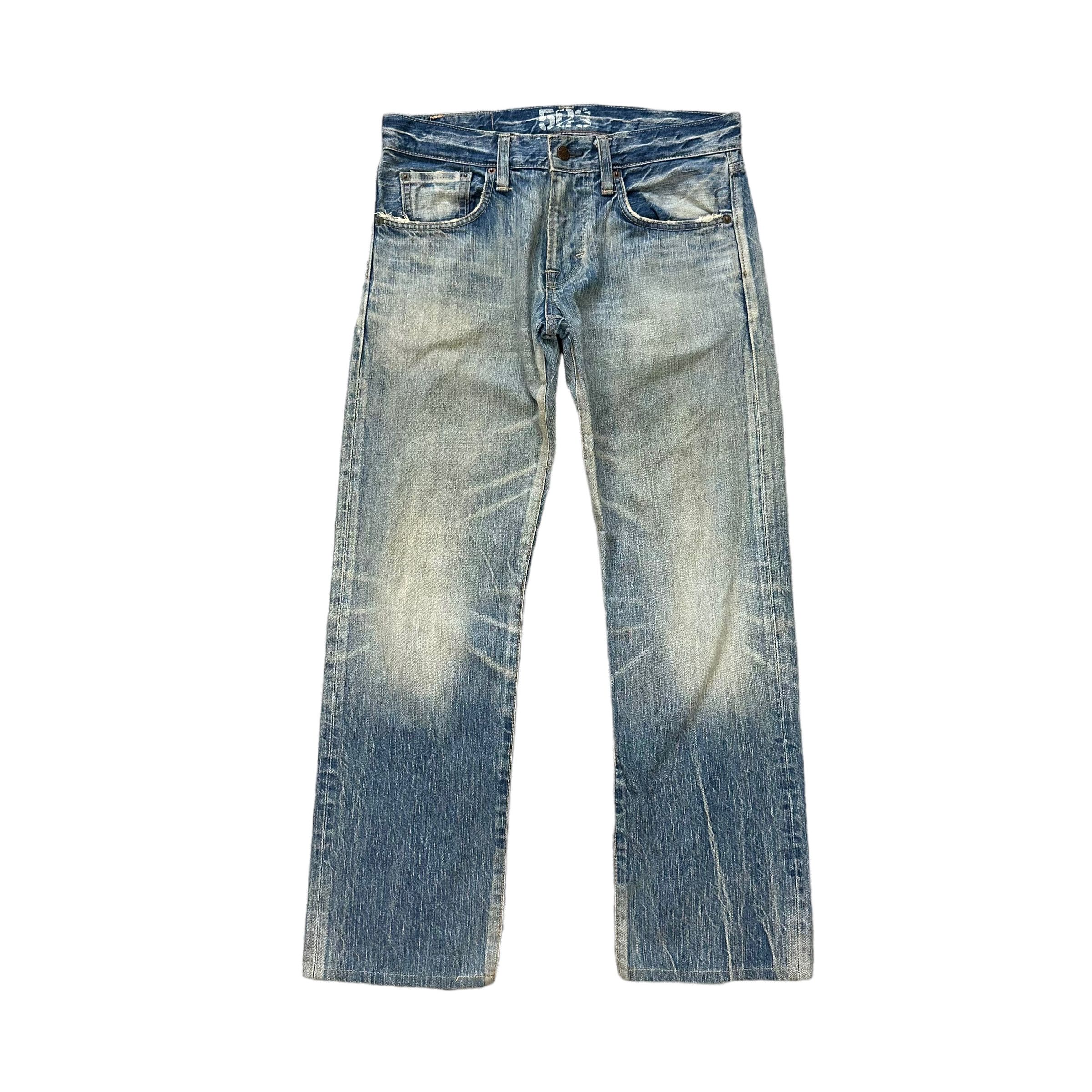 Edwin TRASHED EDWIN 503 WASHED DENIM PANTS #7793-176 Size US 32 / EU 48 - 1 Thumbnail