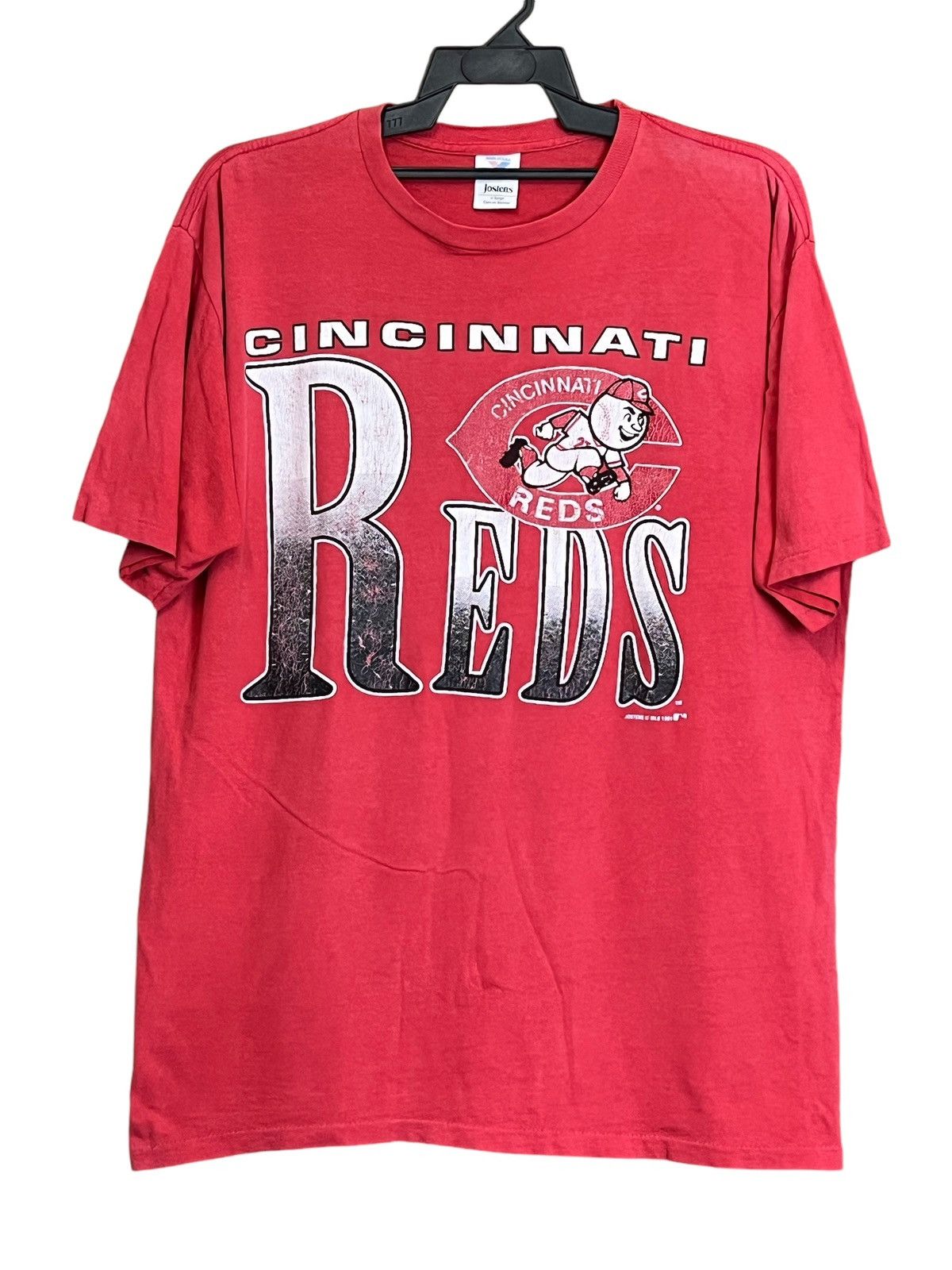 MLB VINTAGE 90'S CINCINNATI REDS MLB TEAM 1991 SUNFADED T SHIRT Size US XL / EU 56 / 4 - 1 Thumbnail