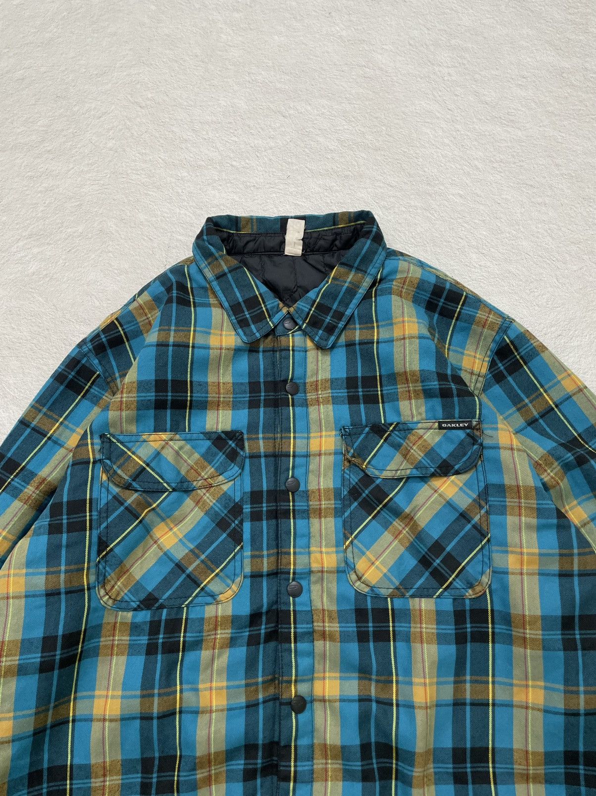 Oakley 2000s Oakley Archive Plaid Flannel Y2K Ifsix LGB Japan y’s Size US XXL / EU 58 / 5 - 2 Thumbnail