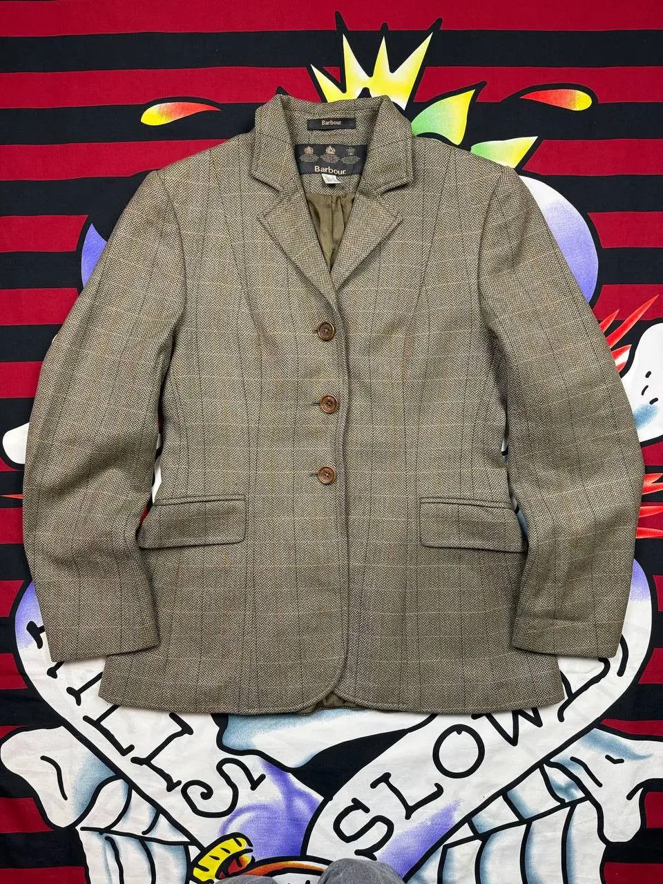 Barbour Barbour Luxury Tweed fitted womens wool jacket Size 12UK Size M / US 6-8 / IT 42-44 - 1 Thumbnail