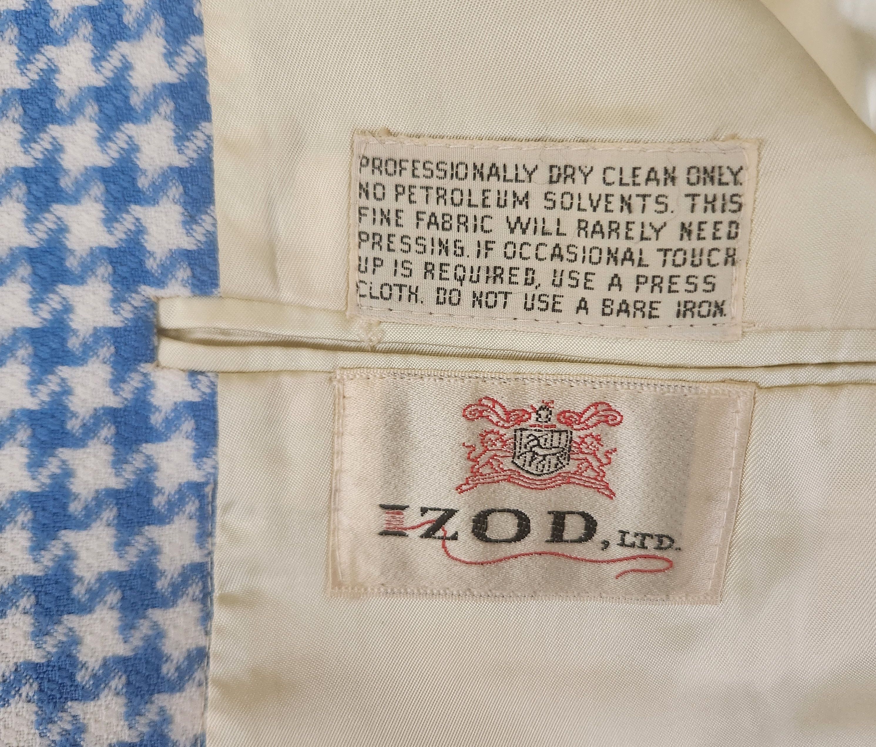 Vintage vintage sport coat 42R 1970s polyester Izod Size 42R - 6 Thumbnail