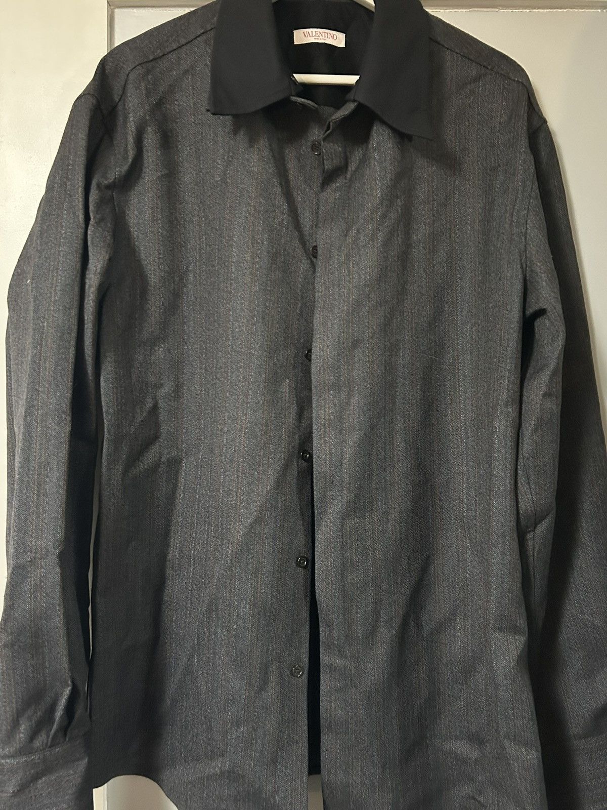 Valentino Valentino wool Double Collar Button Up Size US L / EU 52-54 / 3 - 1 Thumbnail