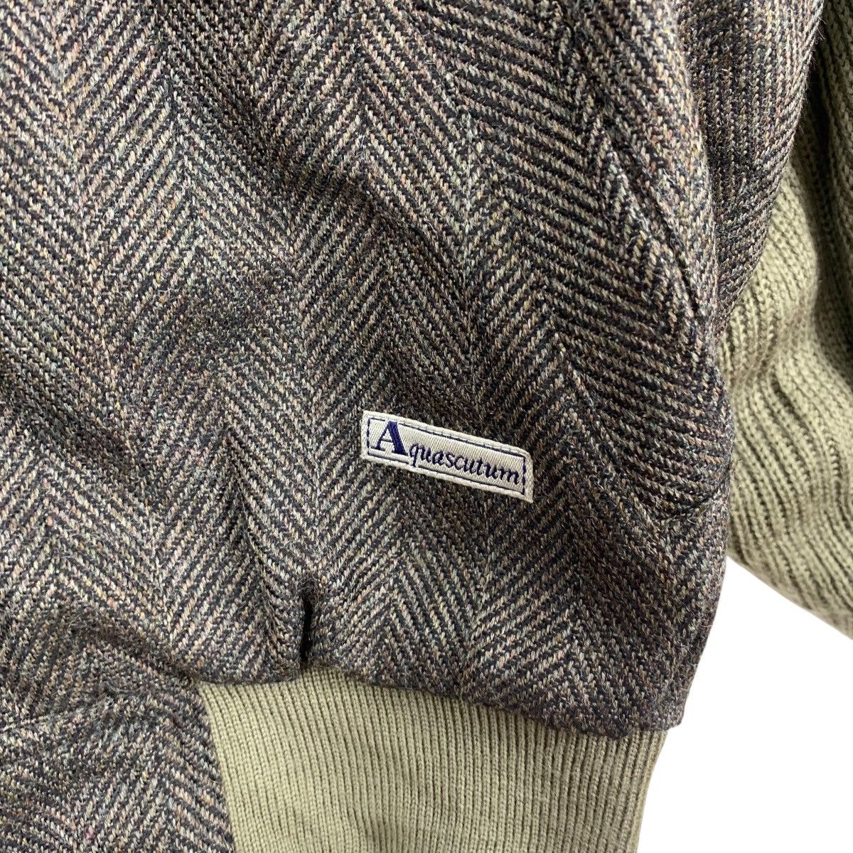Aquascutum Vintage 90’ AQUASCUTUM LONDON Herringbone Jacket Coat Size US L / EU 52-54 / 3 - 6 Thumbnail