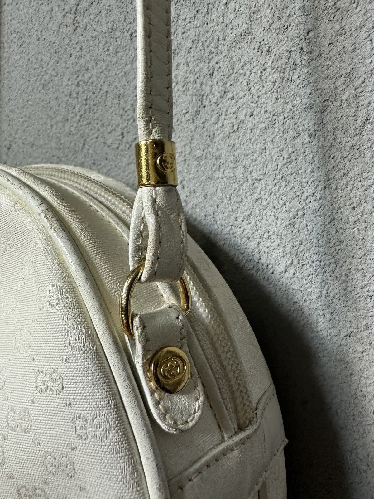 Gucci Vintage Gucci GG Micro Guccissima Canteen Circle Round Bag Size ONE SIZE - 5 Thumbnail