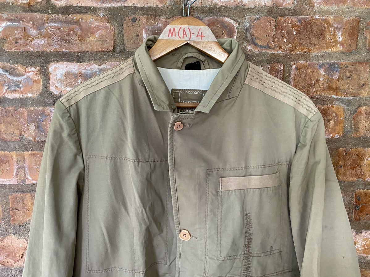 Marithe + Francois Girbaud 2000s Marithe Francois Girbaud Repair tribal Distress Jacket Size US L / EU 52-54 / 3 - 3 Thumbnail