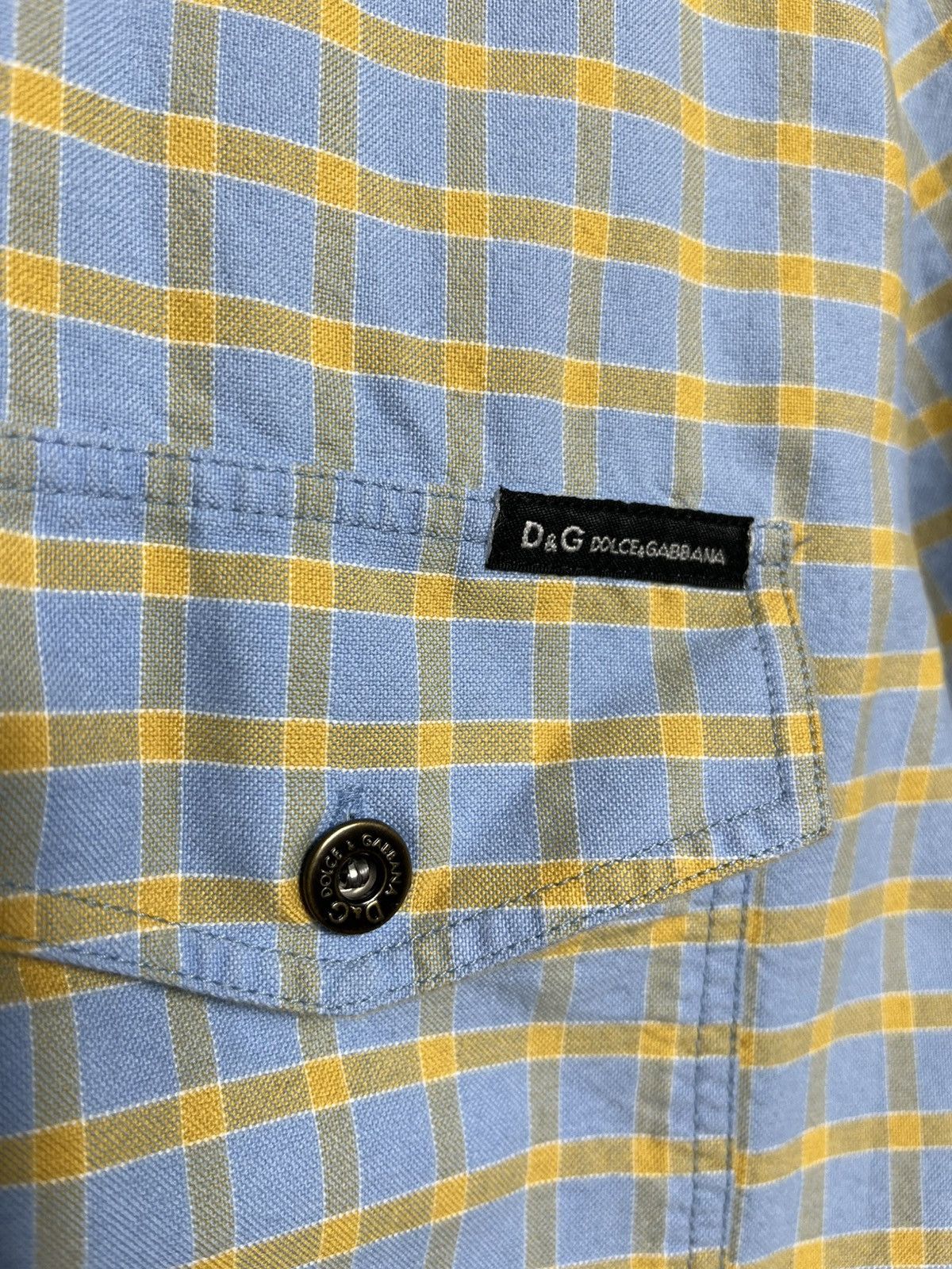 Dolce & Gabbana dolce & gabbana plaid shirt button short sleeve slim mens Size US XXL / EU 58 / 5 - 5 Thumbnail
