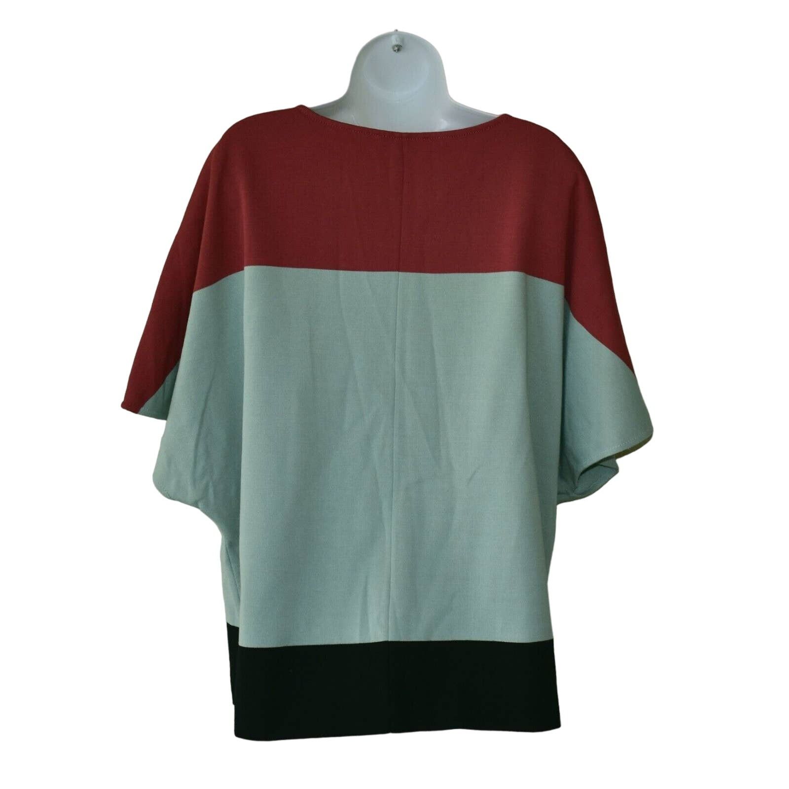 St. John ST JOHN Milano Colorblock Batwing Cardigan Sweater Sz M $350 Size M / US 6-8 / IT 42-44 - 6 Thumbnail