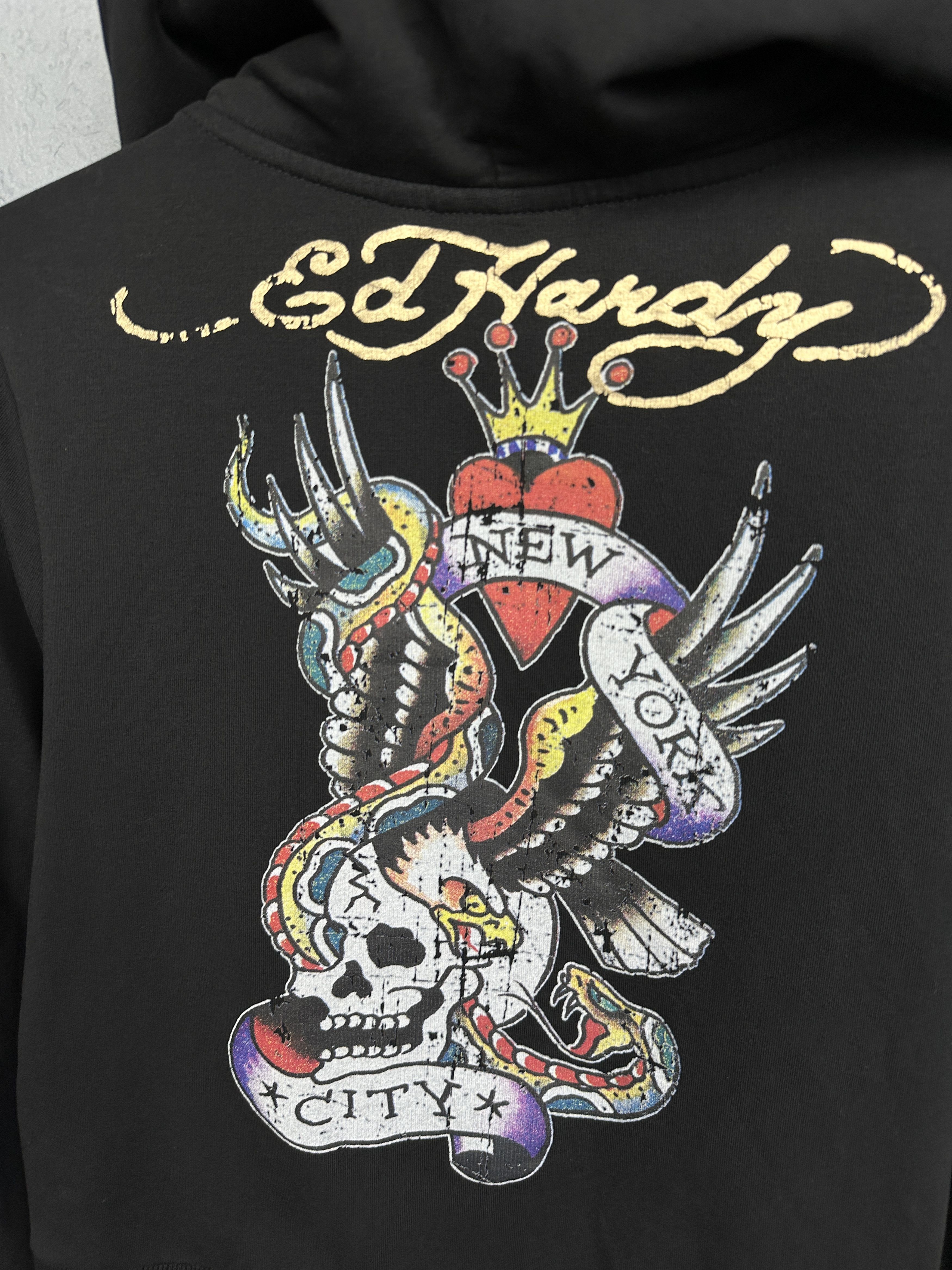 Ed Hardy Ed Hardy Womens Zip Hoodie Size XL / US 12-14 / IT 48-50 - 3 Thumbnail