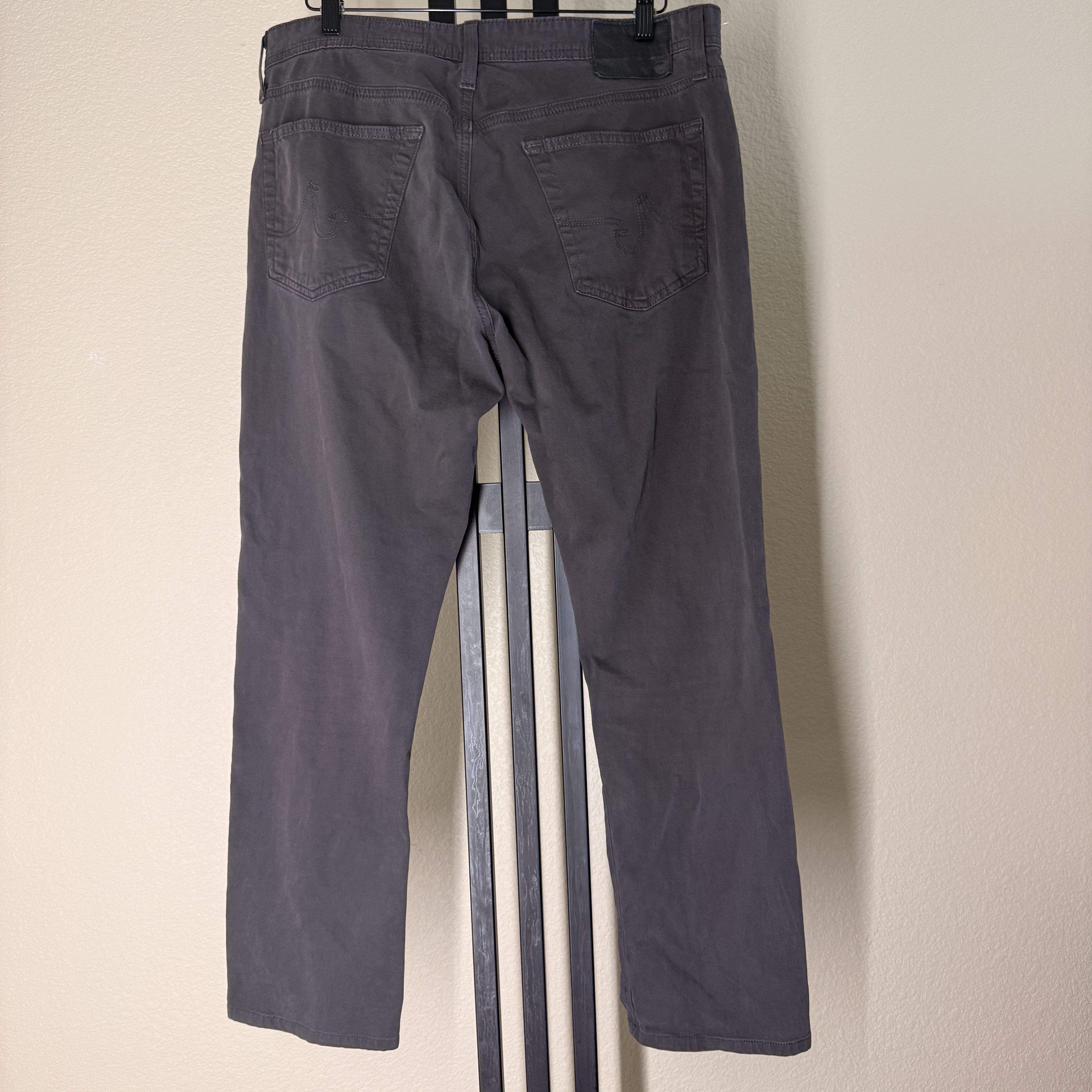 AG Adriano Goldschmied AG Adriano Goldschmied Men's Stretch Twill 34x34 Charcoal Size US 34 / EU 50 - 2 Thumbnail