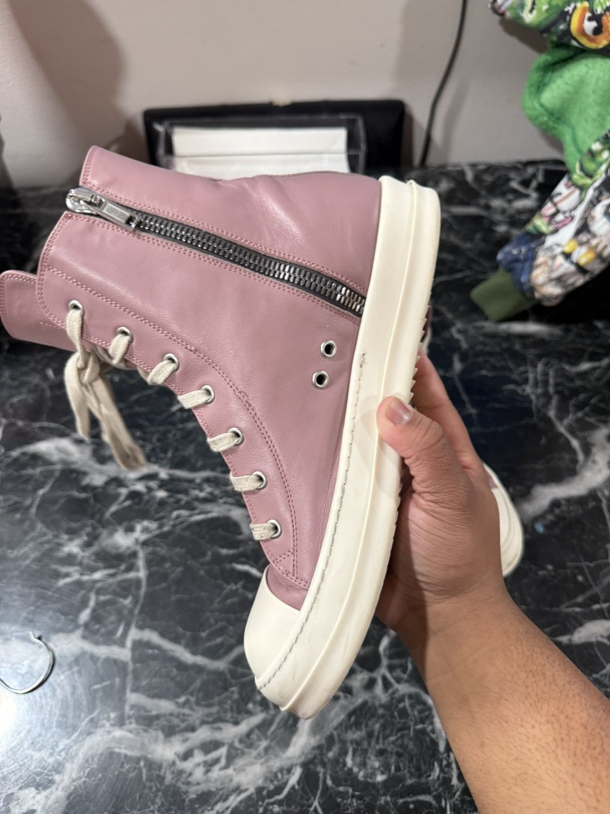 Rick Owens Rick Owens Hi Ramone Size 43 EU / 10 US Size US 10 / EU 43 - 15 Thumbnail