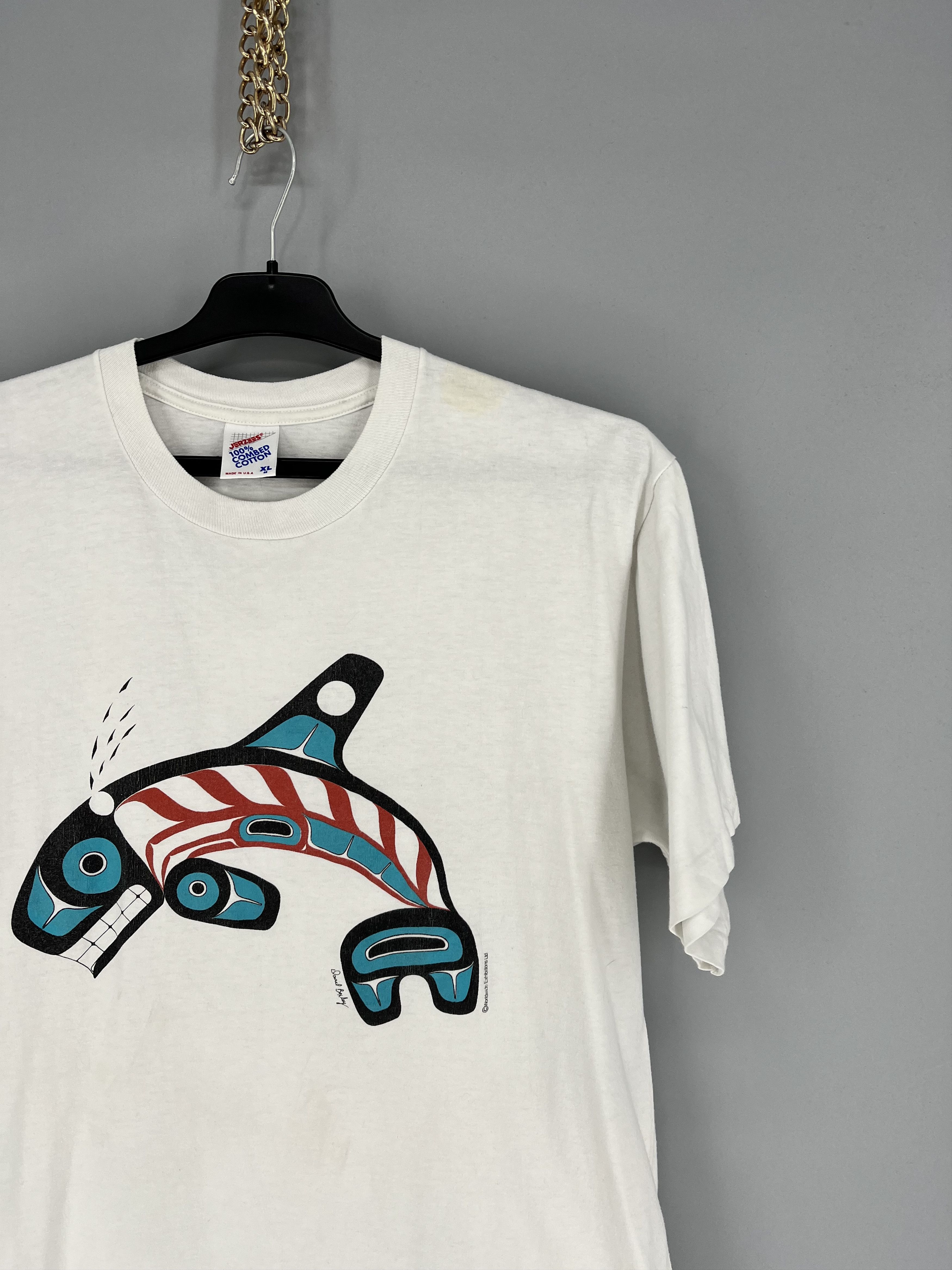 Vintage Vintage 90s Orca Killer Whale Pacific Daud Boxley Worldwide Size US XL / EU 56 / 4 - 5 Thumbnail
