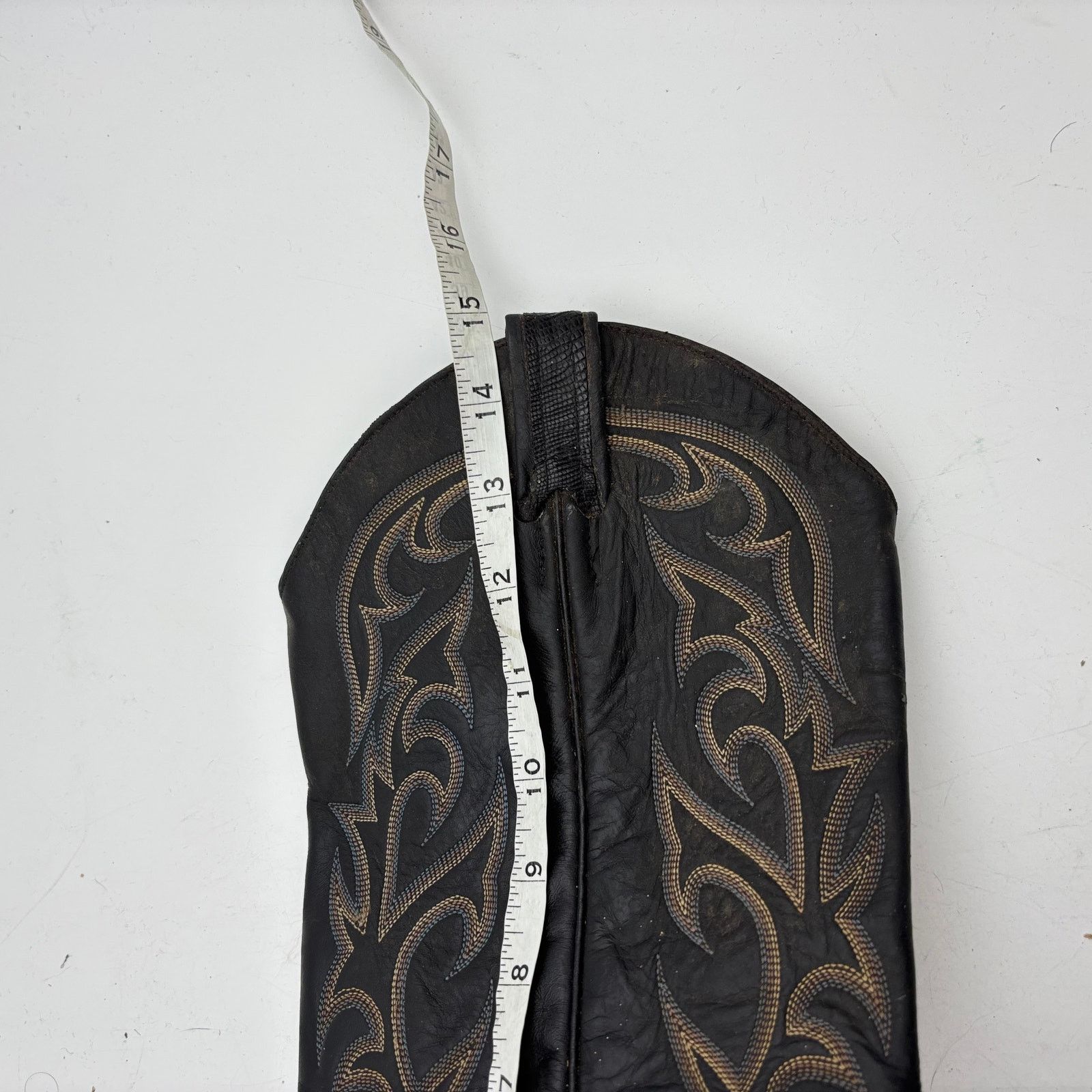 Larry Mahan Vintage 80s Larry Mahan Cowboy Boots Western Lizard 10 D Size US 10 / EU 43 - 10 Thumbnail