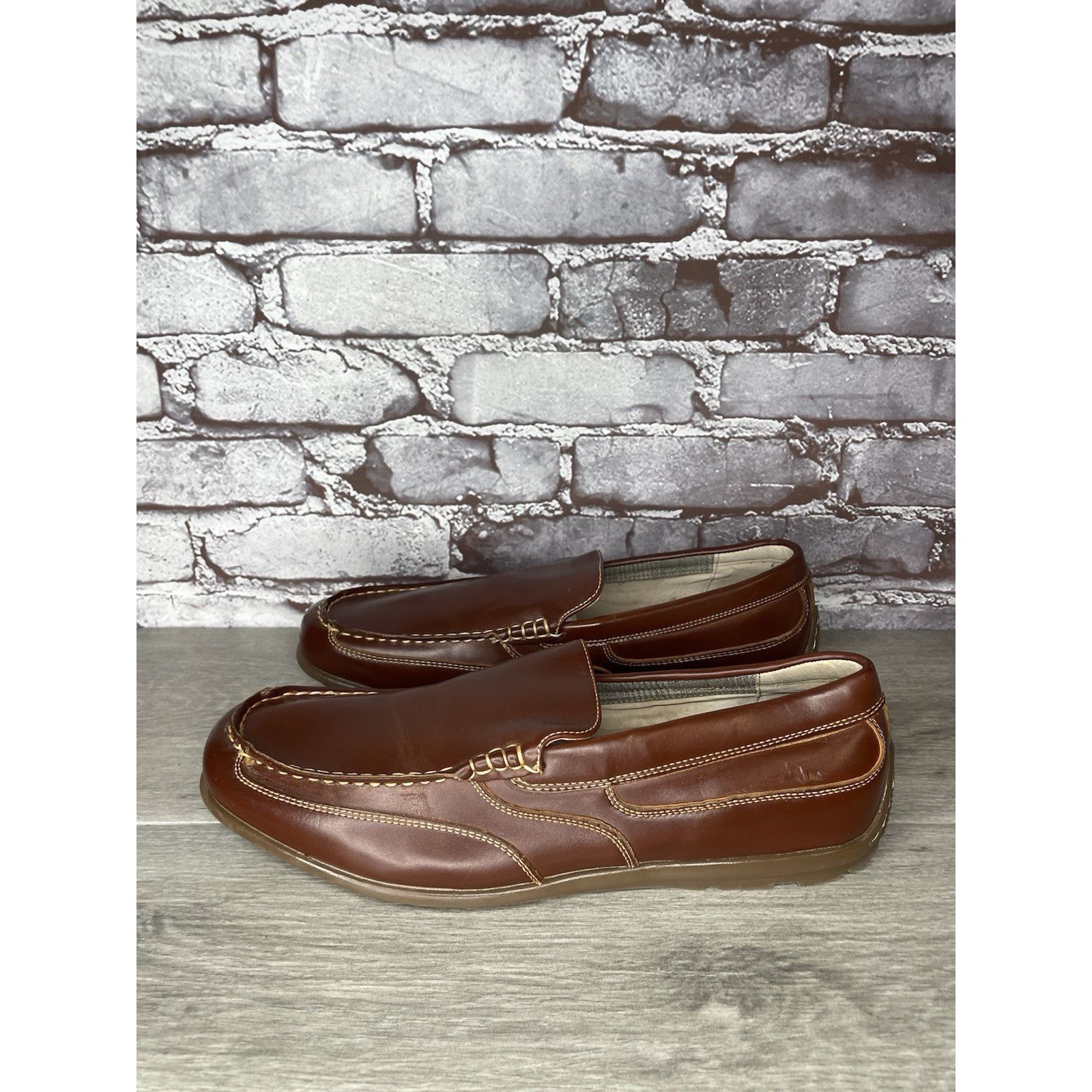 Nunn Bush Nunn Bush Dual Comfort Brown Faux Leather Driving Loafers Sh Size US 10 / EU 43 - 3 Thumbnail