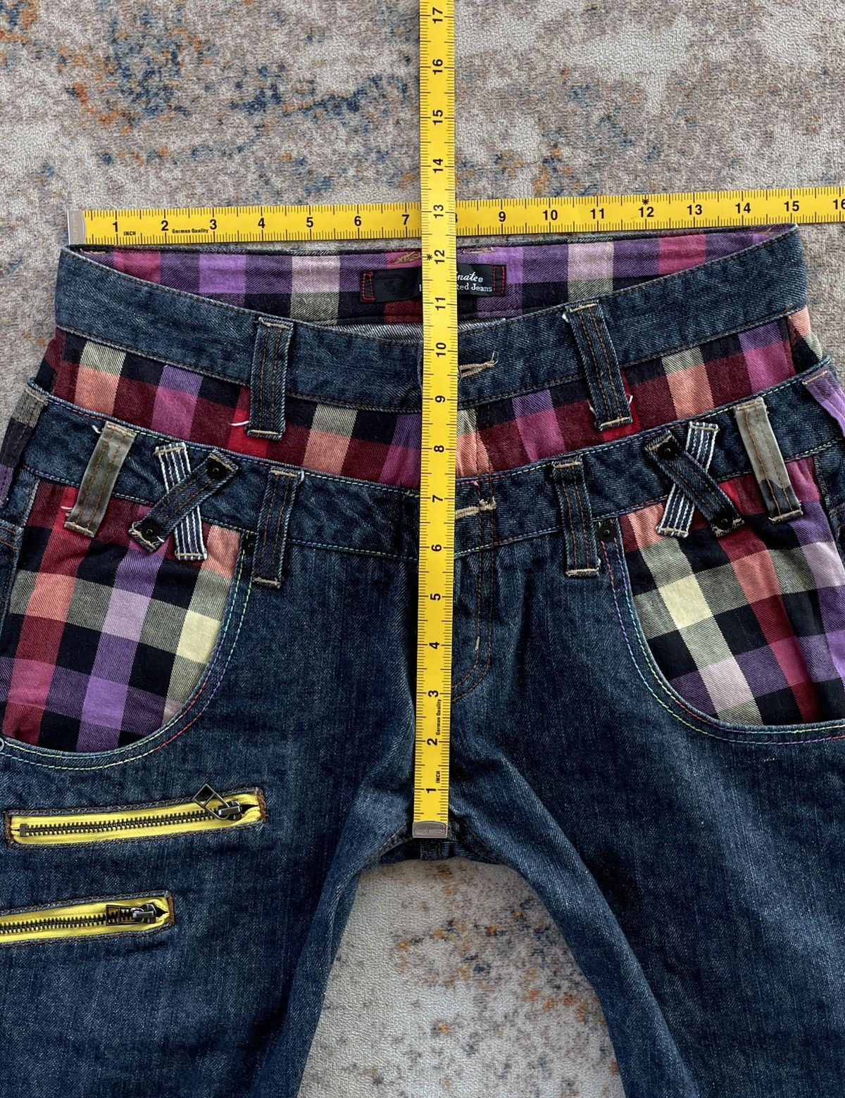 Japanese Brand × Vintage DOMINATE HANDCRAFT DOUBLE WAIST JEANS (LG6) Size US 30 / EU 46 - 9 Thumbnail