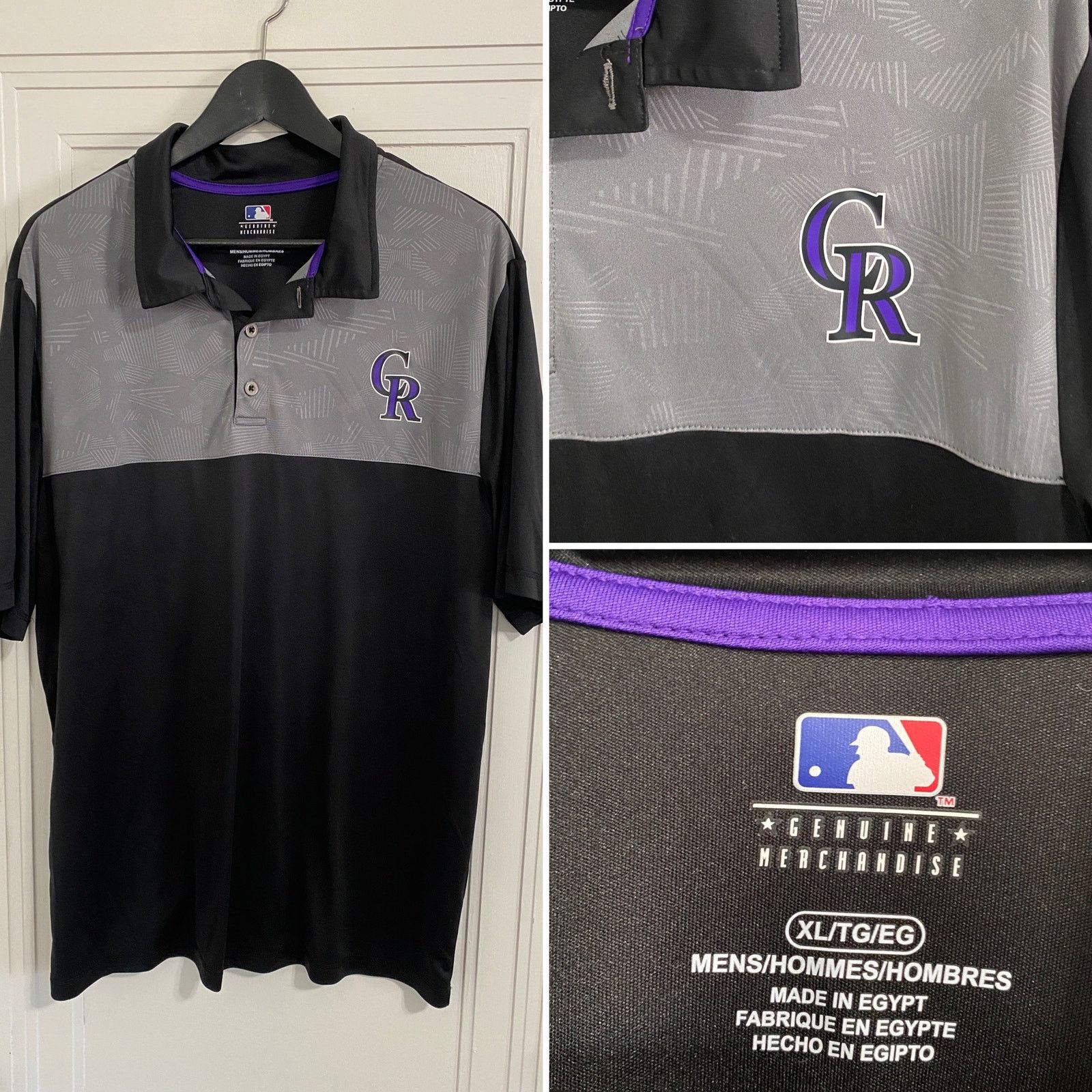 MLB Colorado Rockies Golf Polo Size XL Size US XL / EU 56 / 4 - 1 Thumbnail