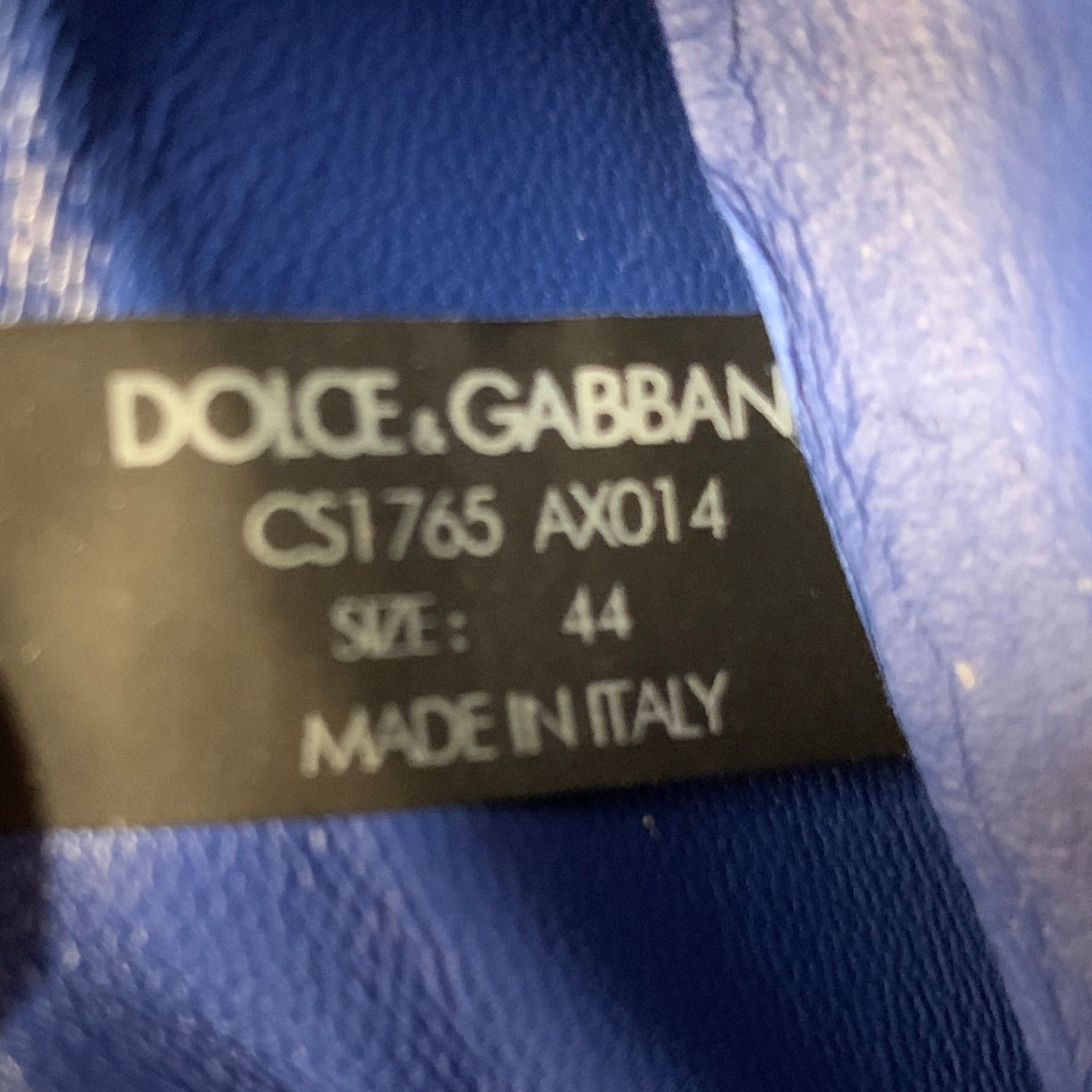 Dolce & Gabbana DOLCE & GABBANA Size 10 Blue Cobalt Nylon Sneakers Size US 10 / EU 43 - 8 Thumbnail