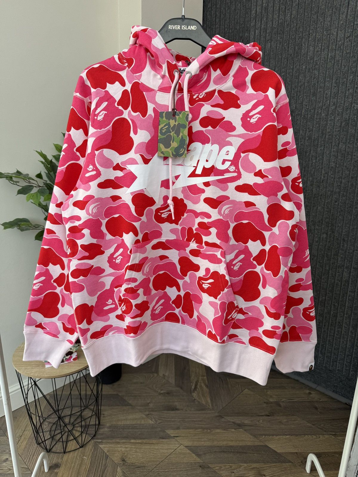 Bape A BATHNIG APE Men's ABC CAMO BAPE STA PULLOVER HOODIE Pink Size US L / EU 52-54 / 3 - 1 Thumbnail