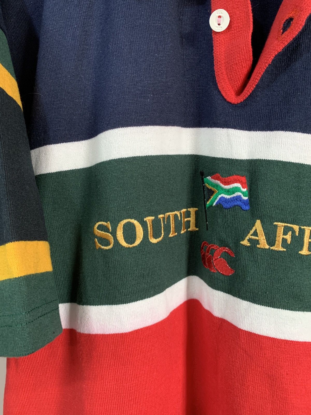 Canterbury of New Zealand × Vintage South Africa Vintage Rugby Union Shirt Canterbury Retro XL Size US XL / EU 56 / 4 - 5 Thumbnail