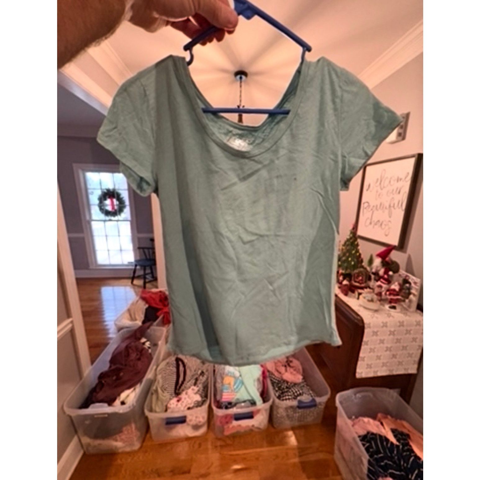 Loft LOFT Outlet Teal Short Sleeve Tee Women’s Medium M 8 10 Size M / US 6-8 / IT 42-44 - 2 Thumbnail