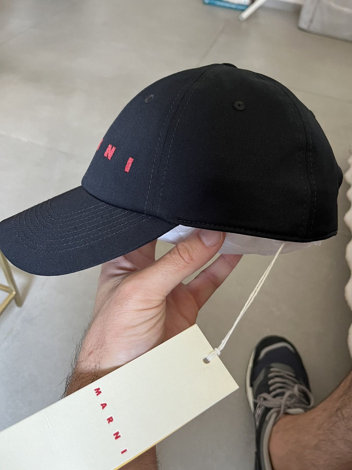 Marni MARNI cotton gabardine logo cap Size ONE SIZE - 9 Thumbnail