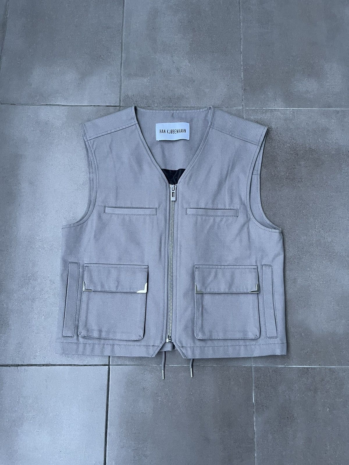 Han Kjobenhavn !DS! FW22 Han Kjobenhavn Cotton Cargo Grey Vest Size US M / EU 48-50 / 2 - 2 Thumbnail
