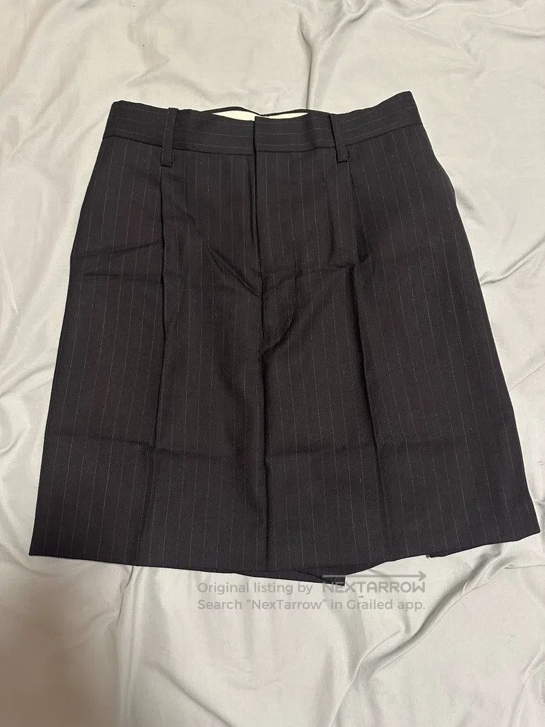 Junya Watanabe Junya Watanabe size XS Skirt cut striped pants in deep gre Size 23" - 1 Thumbnail