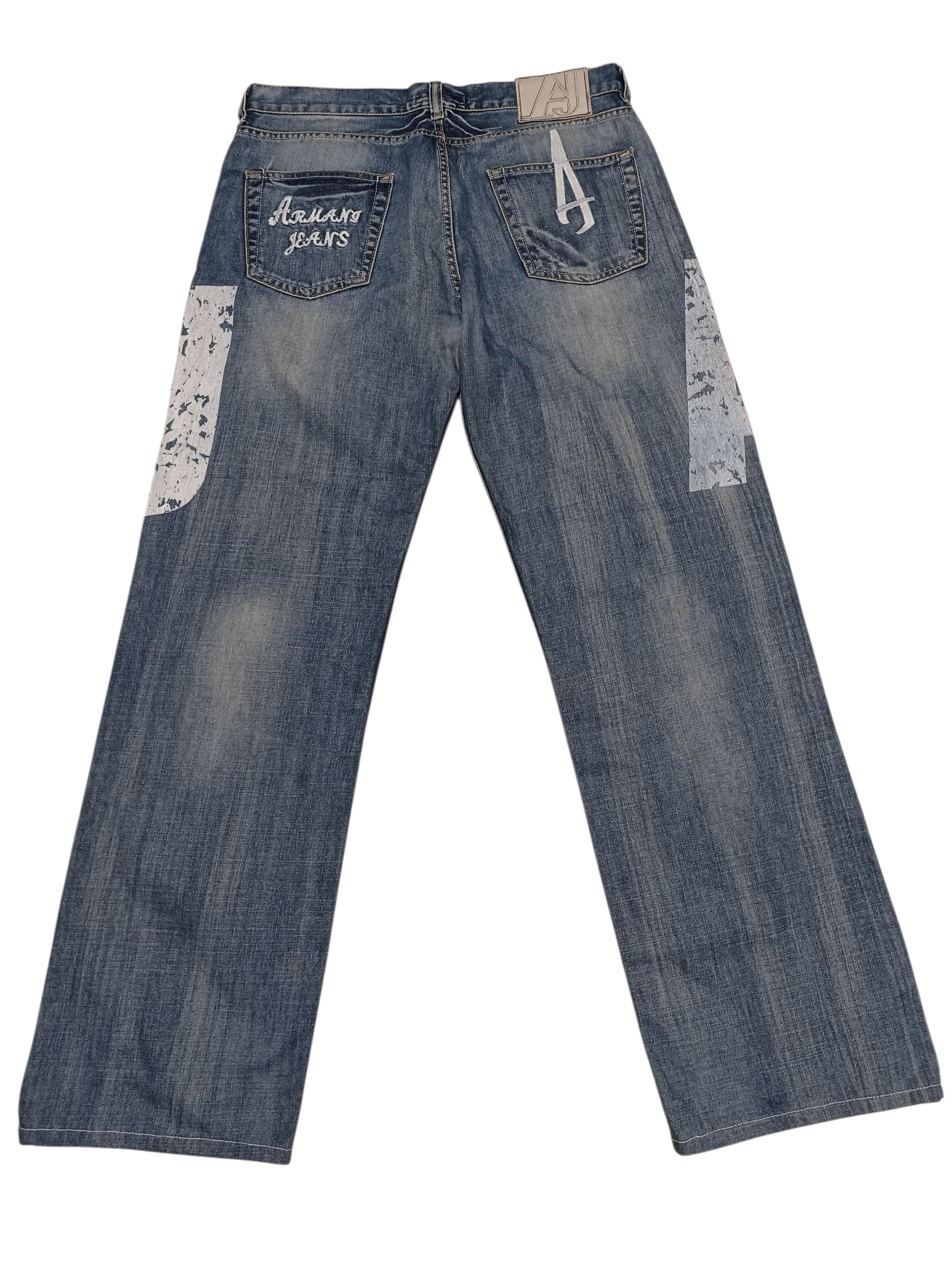 Armani ARMANI JEANS FIRE BIG LOGO AVANT GARDE JEANS DENIM Size US 36 / EU 52 - 1 Thumbnail