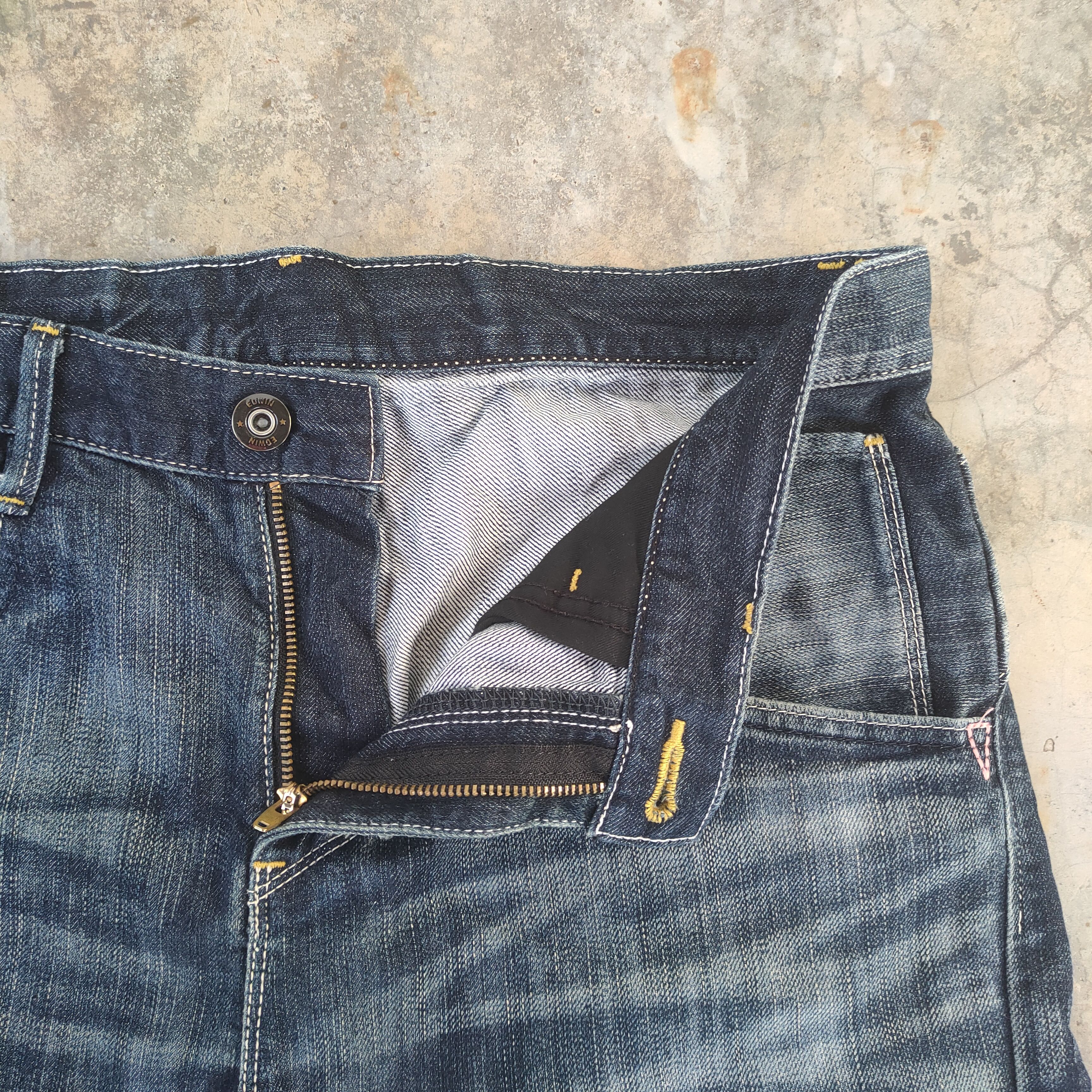 Edwin W32 VINTAGE EDWIN FADED DISTRESSED JEAN DENIM PANTS Size US 32 / EU 48 - 8 Thumbnail