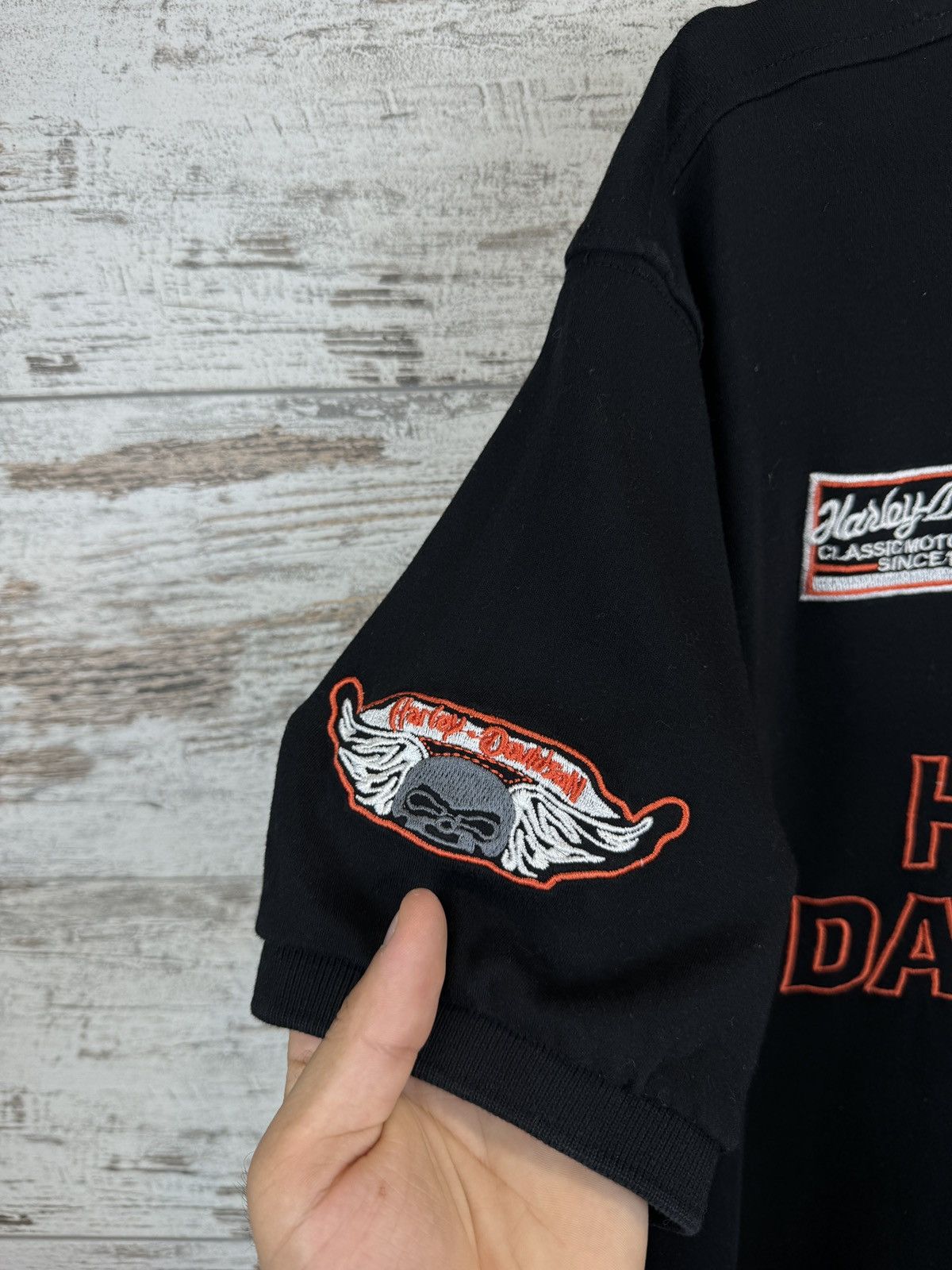 Harley Davidson × Vintage Mens Vintage Harley Davidson T-shirt racing tee size XL Size US XL / EU 56 / 4 - 4 Thumbnail