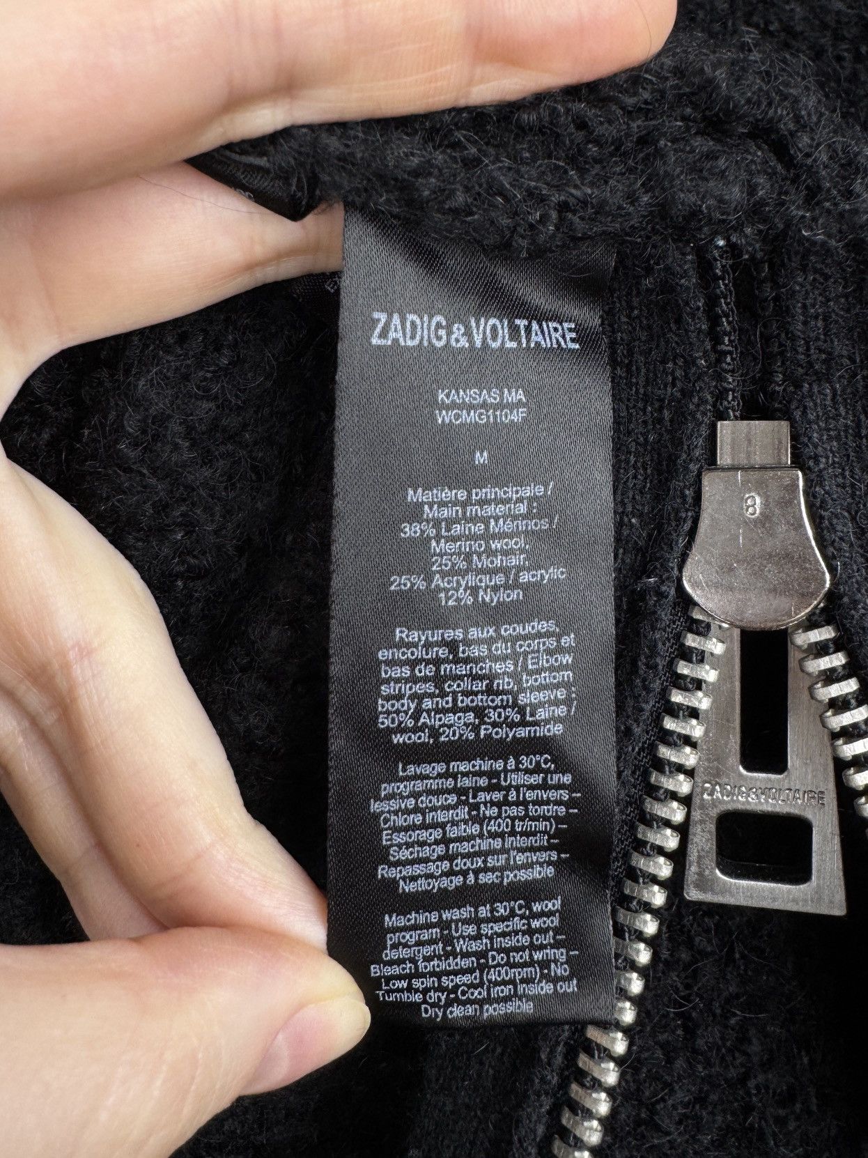 Zadig & Voltaire Zadig & Voltiare Kansas Ma Luxury Zip Back Wool Mohair sz M Size M / US 6-8 / IT 42-44 - 11 Thumbnail