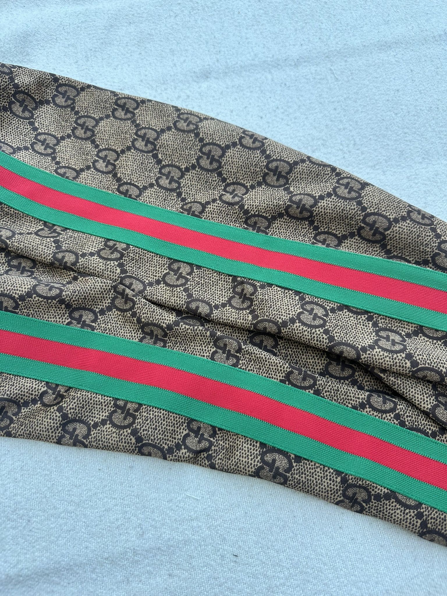 Gucci Gucci Sweatpants Monogram Side Web Stripe Brown Size 25" / US 0 / IT 36 - 10 Thumbnail