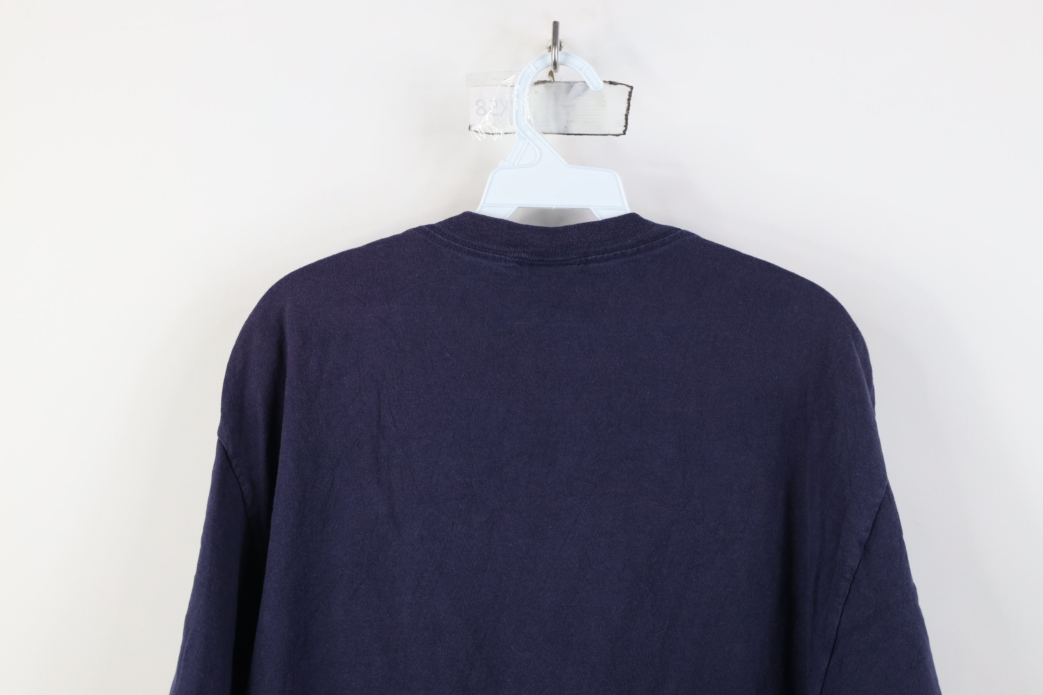 Vintage Vintage 90s New York Yankees Baseball T-Shirt Navy Blue Size US L / EU 52-54 / 3 - 11 Thumbnail