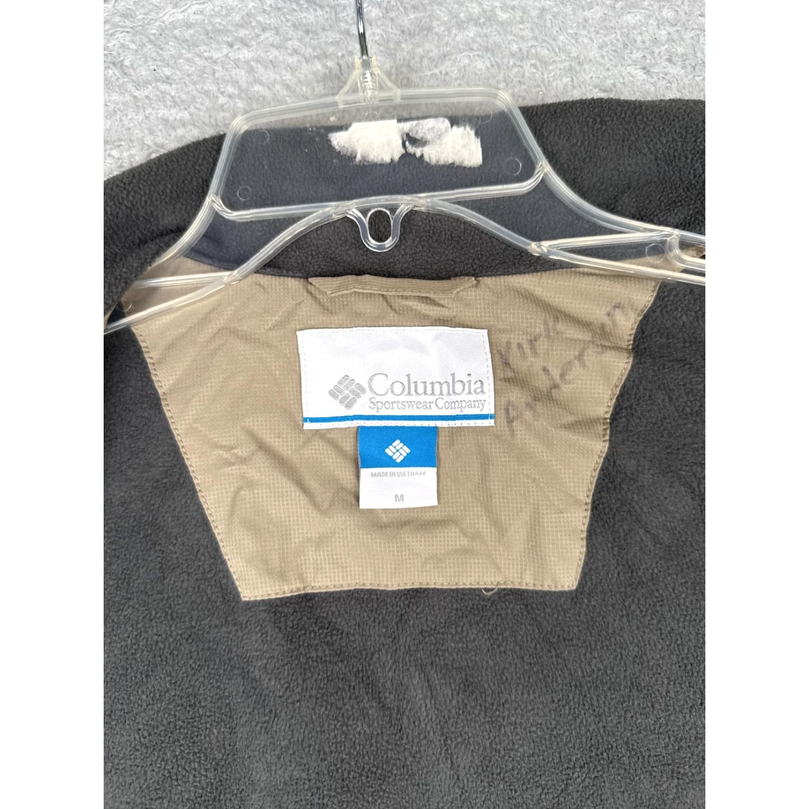 Vintage Columbia Jacket Mens M Beige Fleece Full Zip Windbreaker Outdoor Casual Hiking Walking Outdoor Windbreaker Mens Beige Jacket Size US M / EU 48-50 / 2 - 3 Thumbnail