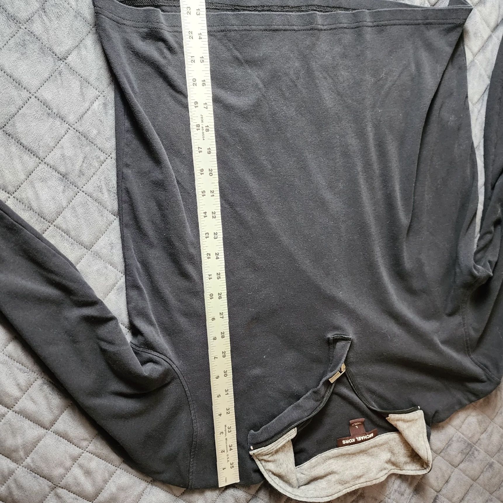 Michael Kors Michael Kors 1/4 Zip Pullover Sweater Shirt Mens Large L Long Sleeve Black Size US L / EU 52-54 / 3 - 4 Thumbnail
