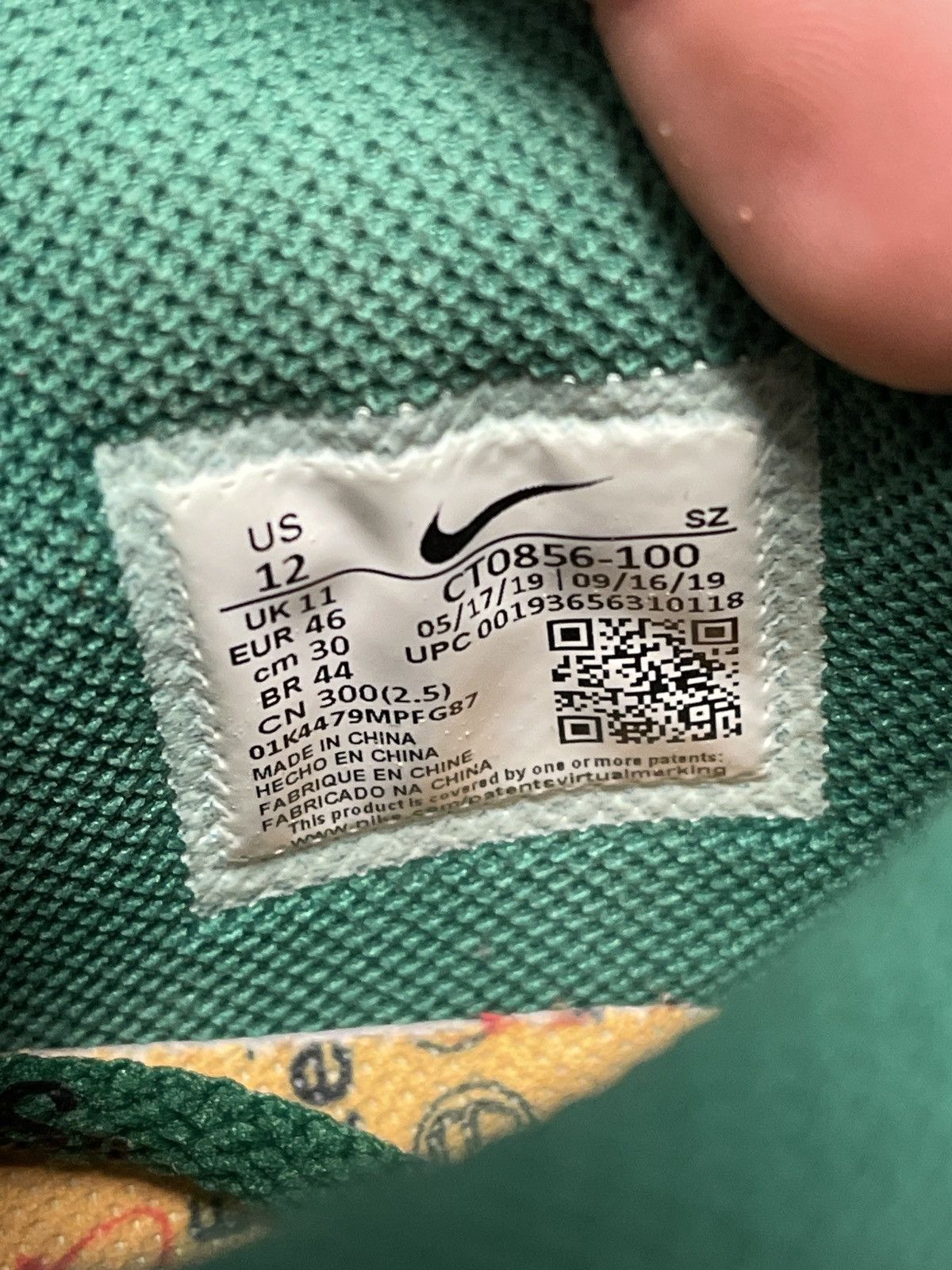 Off-White Size 12 - Off White x Nike Dunk Low Pine Green CT0856-100 Size US 12 / EU 45 - 12 Thumbnail