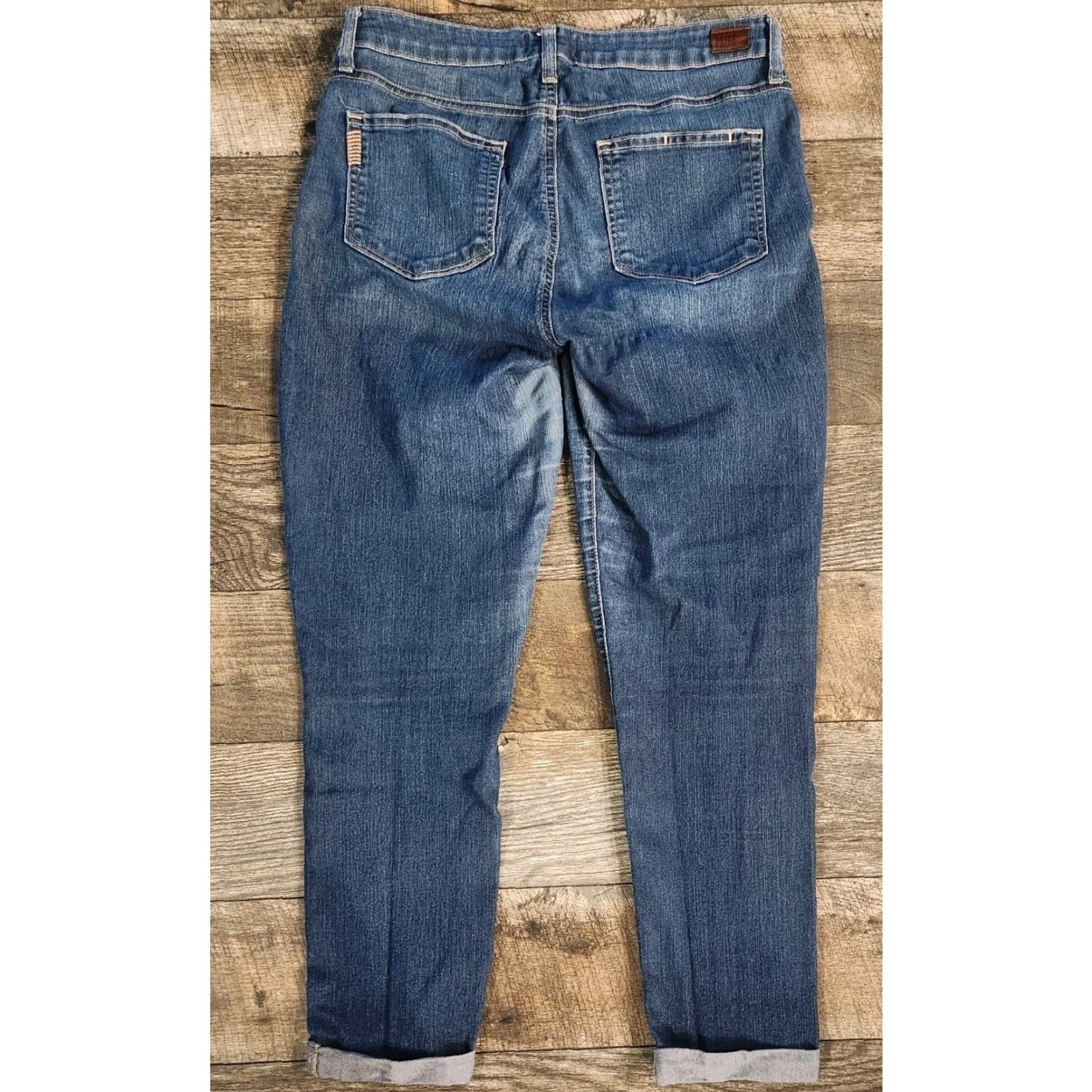 Paige Paige Kylie Crop Jeans Womens 30 Dark Wash Mid Rise Denim Casual Jeans Womens Size 30 Blue Size 30" / US 8 / IT 44 - 5 Thumbnail