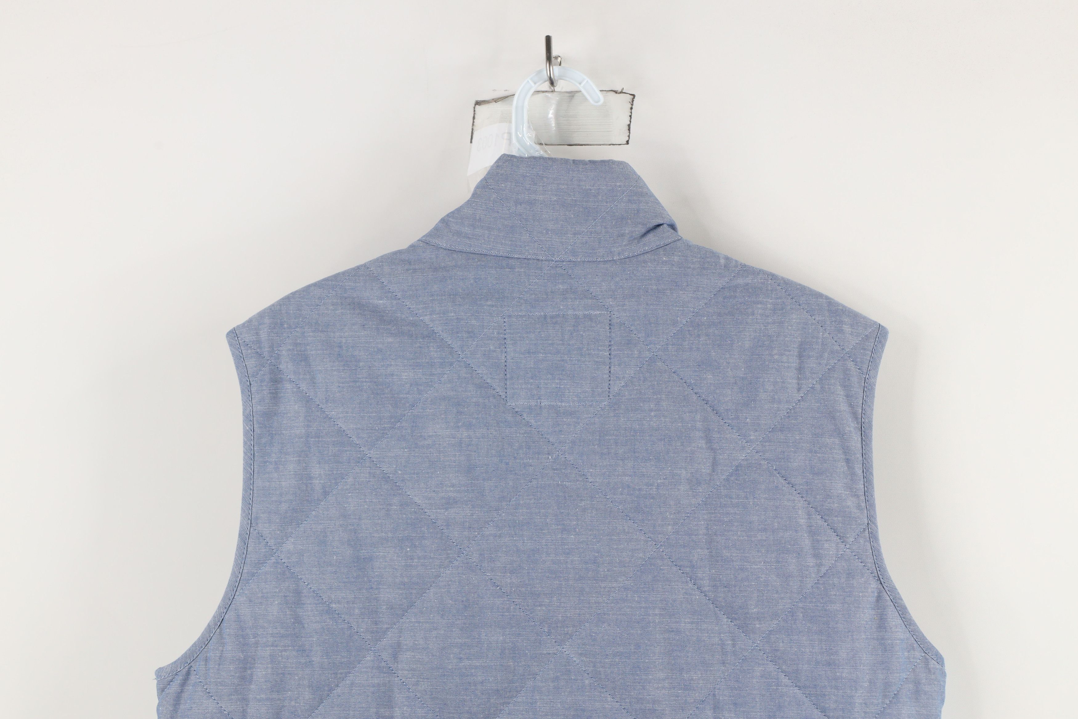 J.Crew × Vintage J Crew Chambray Quilted Full Zip Puffer Vest Jacket Blue Size US S / EU 44-46 / 1 - 11 Thumbnail