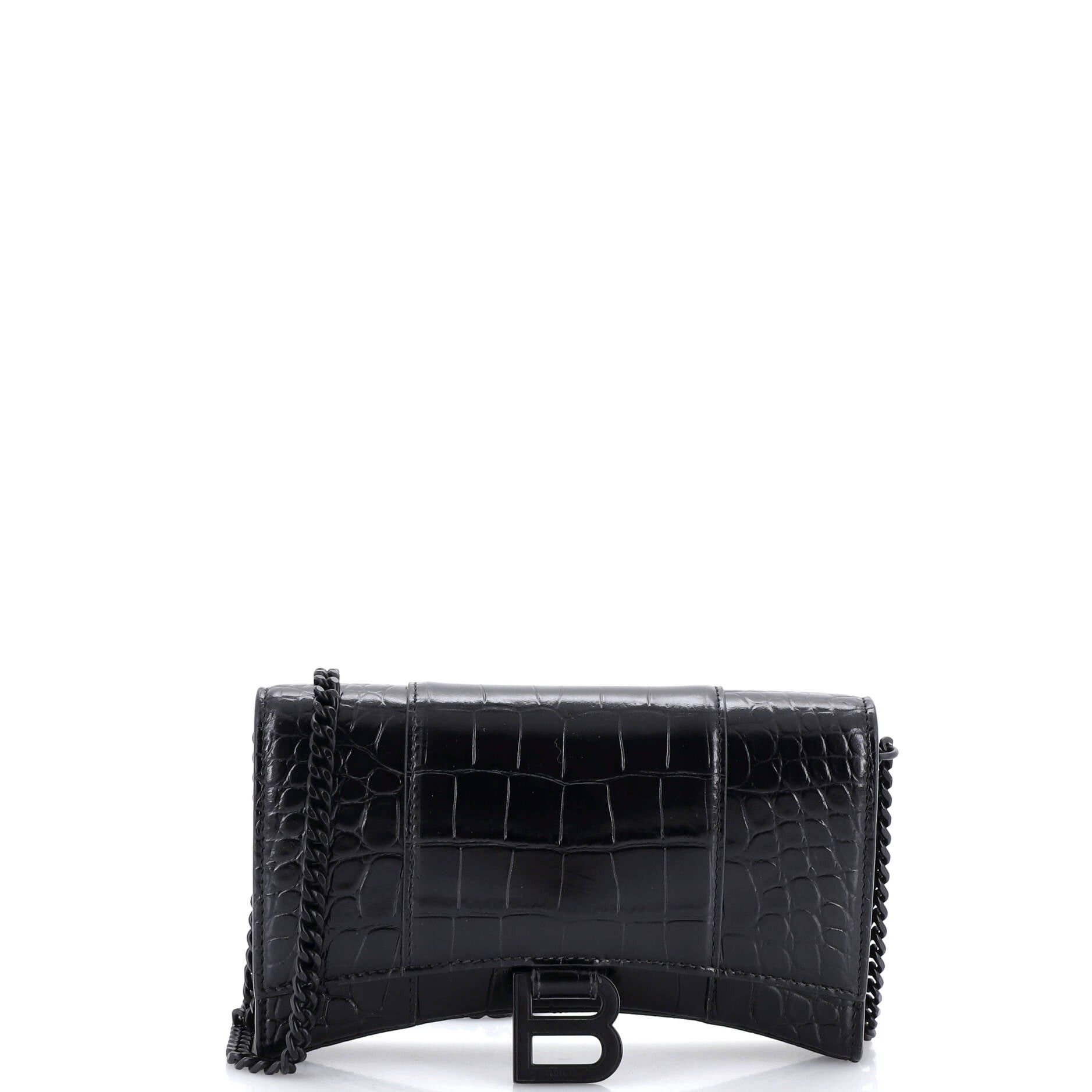 Balenciaga Hourglass Chain Wallet Size ONE SIZE - 1 Thumbnail