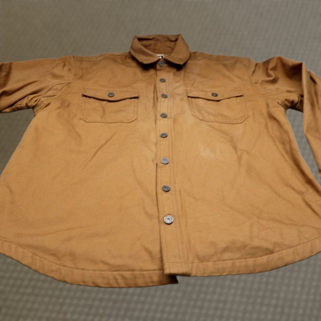 Duluth Trading Company Duluth Trading Co Shirt Mens XLT Brown Tall Hanger Bender Fire Hose Canvas Work Size US XL / EU 56 / 4 - 1 Thumbnail
