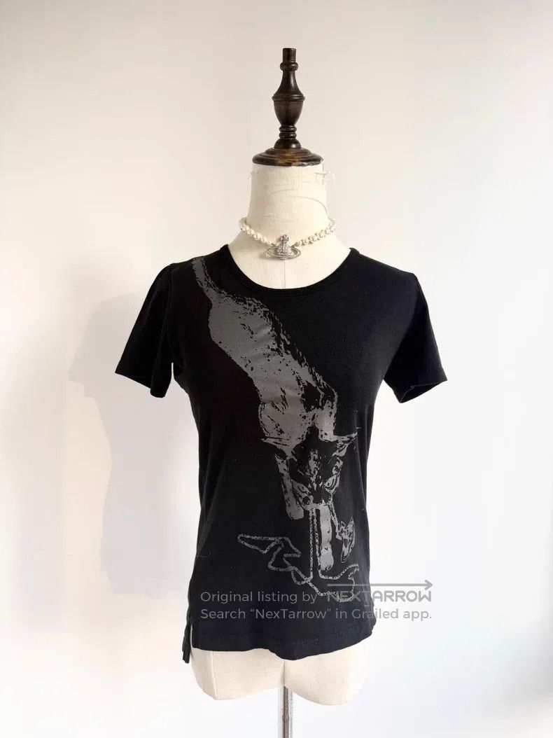 Vivienne Westwood Vivienne Westwood Black Cat Saturn Short Sleeve T-Shirt Size M / US 6-8 / IT 42-44 - 1 Thumbnail