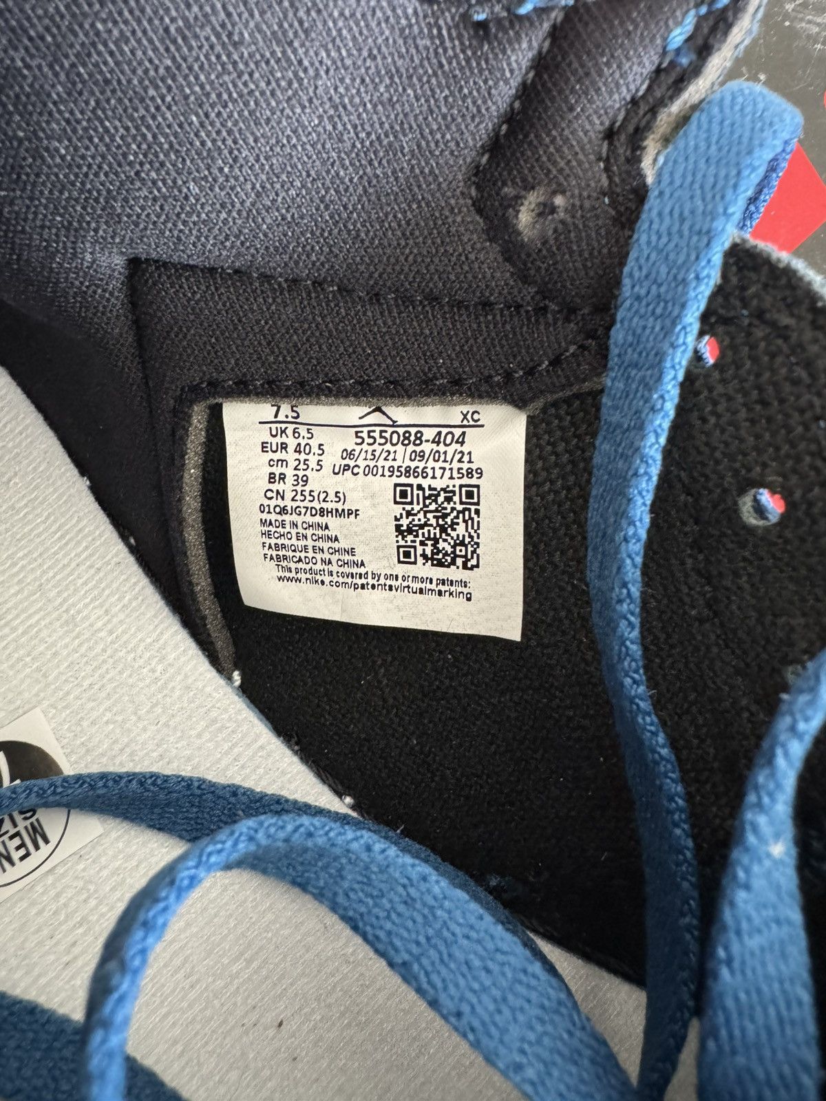 Jordan Brand Jordan Retro 1 High “Dark Marina Blue” Size US 7.5 / EU 40-41 - 6 Thumbnail