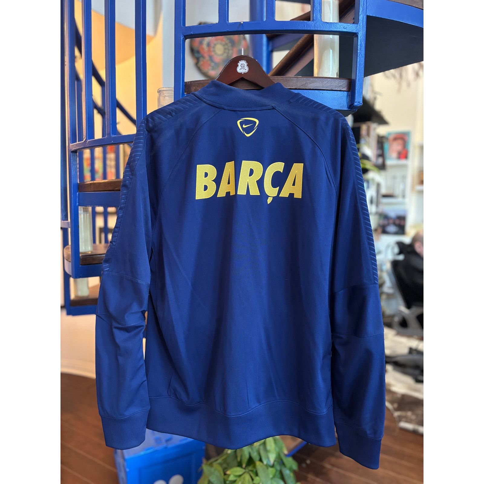 Nike FC Barcelona Nike Blue Dri-Fit Track Jacket Size XL Size US XL / EU 56 / 4 - 2 Thumbnail