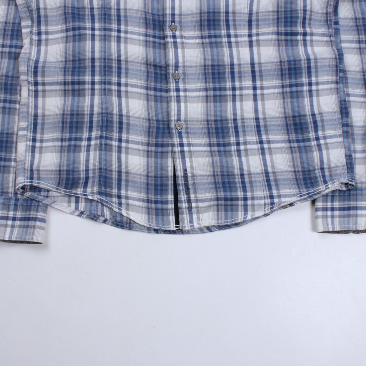 Calvin Klein × Designer CKJ Calvin Klein Jeans Lightweight Long Sleeve Plaid Shirt Size US XL / EU 56 / 4 - 5 Thumbnail