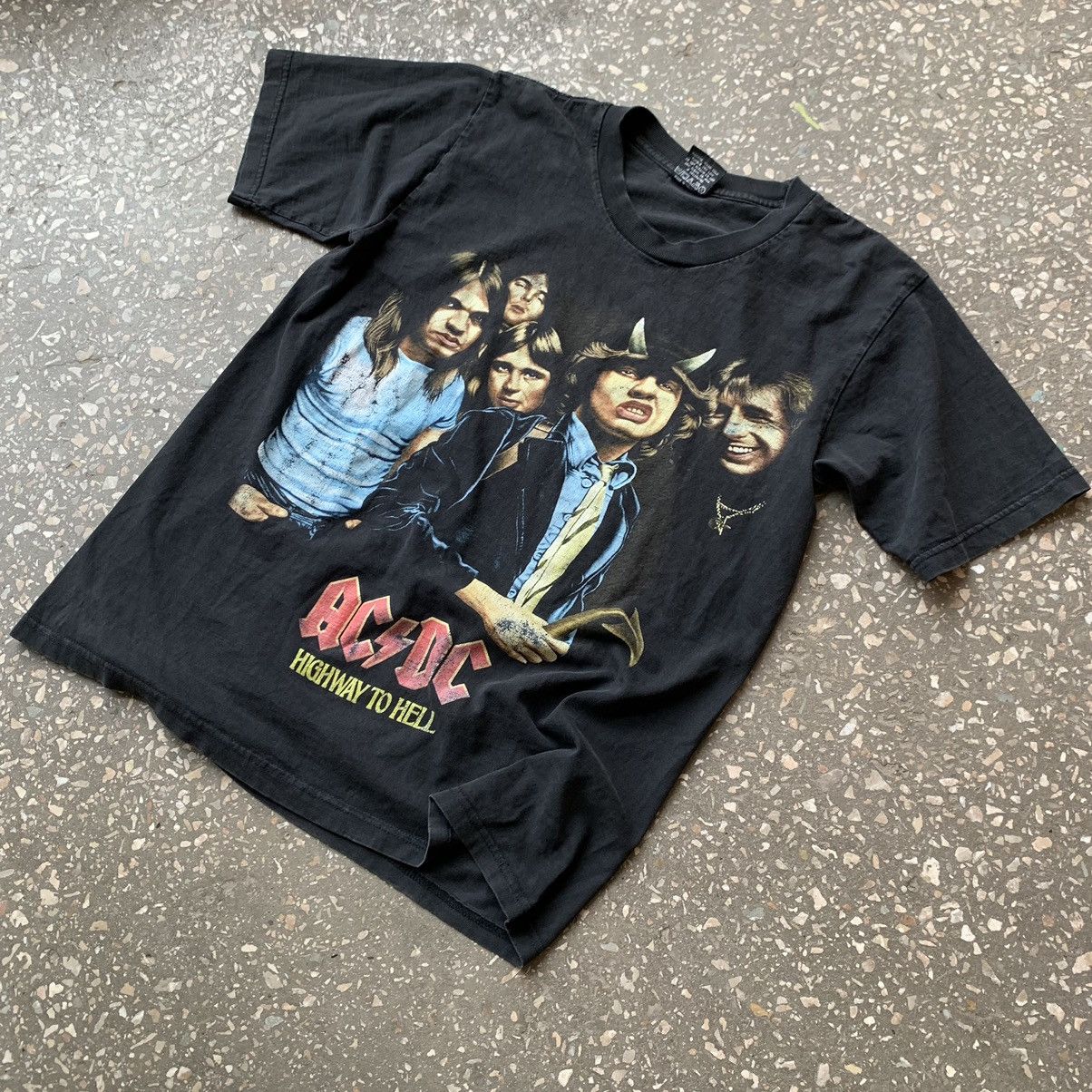 Band Tees Vintage AC/DC Highway To Hell Rock Band Graphic T Shirt Tee Size US S / EU 44-46 / 1 - 5 Thumbnail