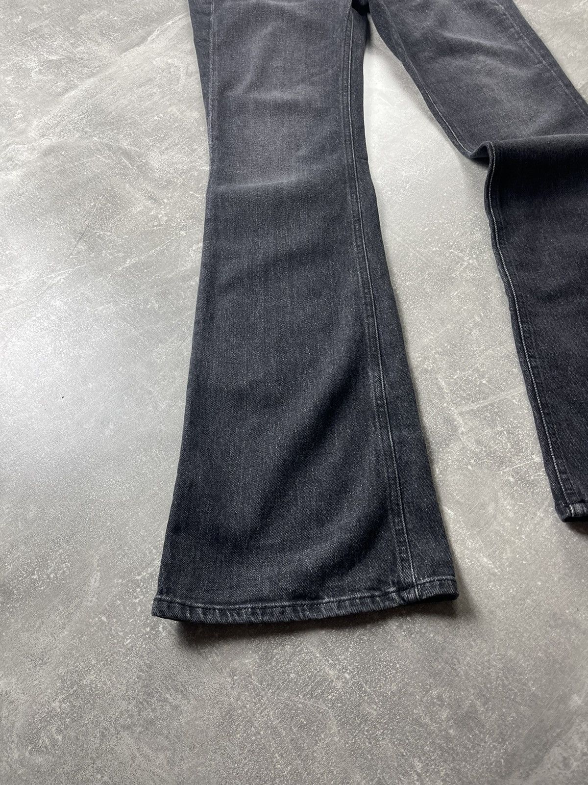 Diesel Diesel Industry Dark Bootcut Jeans Metal Logo Belt Buckle Size 28" / US 6 / IT 42 - 4 Thumbnail