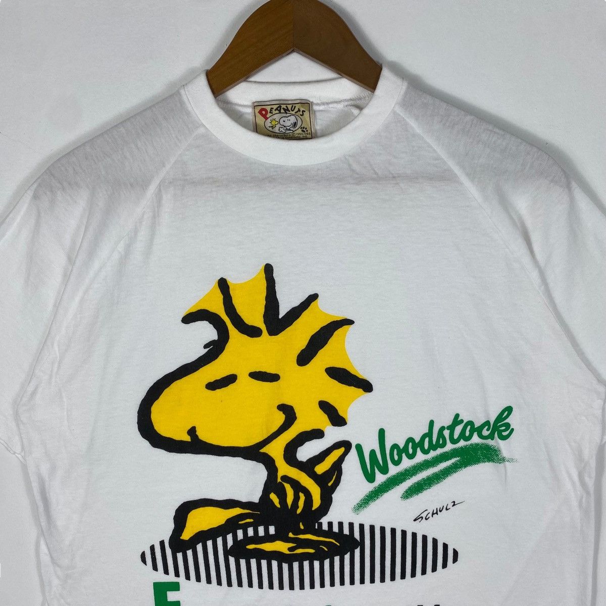 Vintage Vintage 60's PEANUTS WOODSTOCK Graphic Tee Shirt Free Size Size US M / EU 48-50 / 2 - 2 Thumbnail