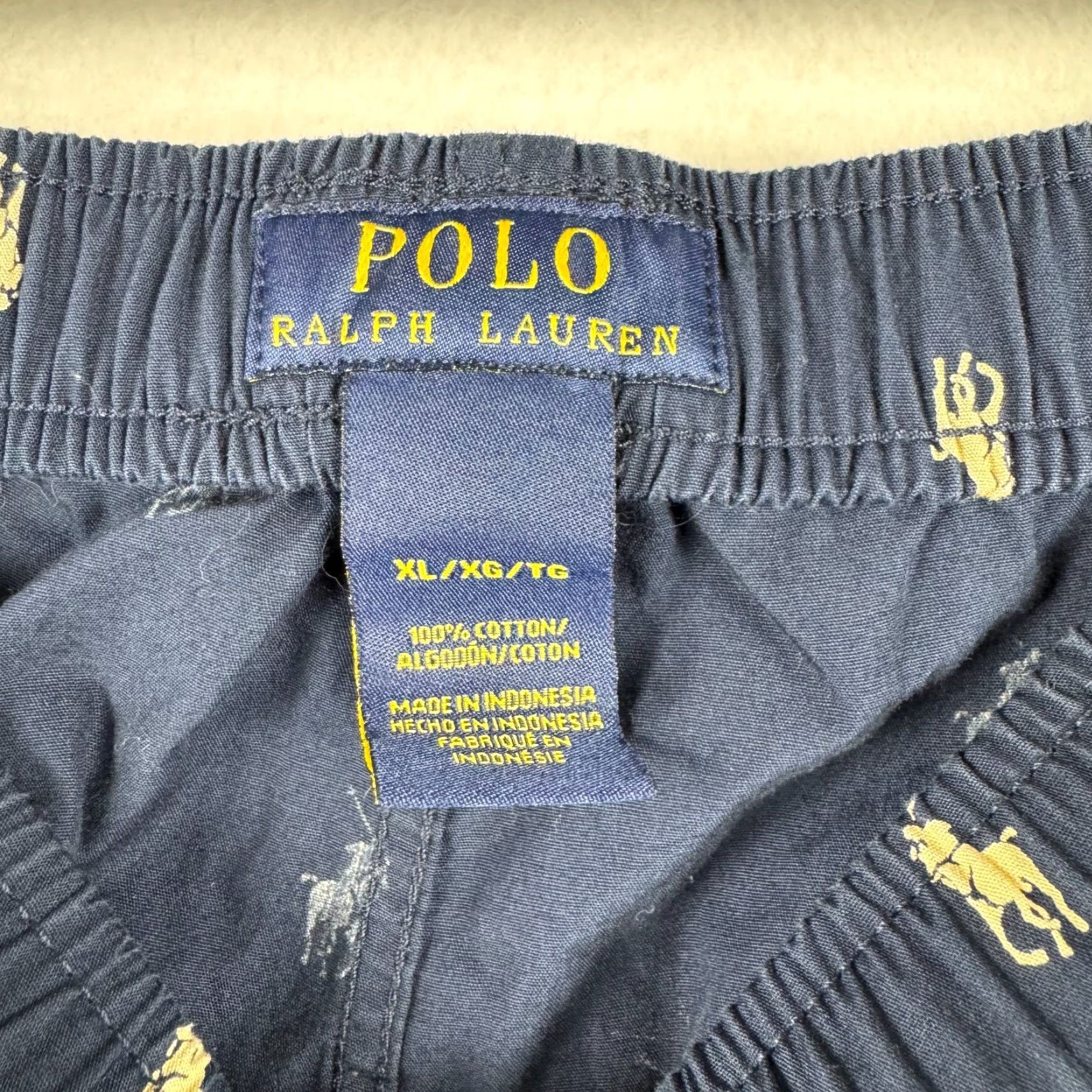 Polo Ralph Lauren Polo Ralph Lauren Sleepwear Pajama Pants Men's XL Blue Embroidered Pony Logo Knit 100% Cotton Size US XL / EU 56 / 4 - 5 Thumbnail