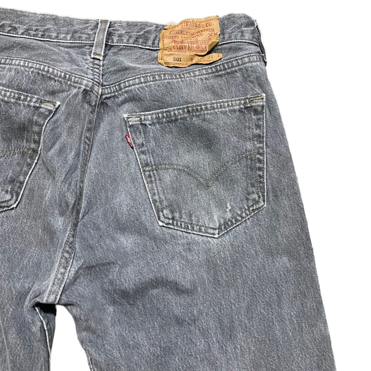 Levi's Vintage 90s Levis 501 Charcoal Jeans 32x31 Made in USA Size US 32 / EU 48 - 11 Thumbnail