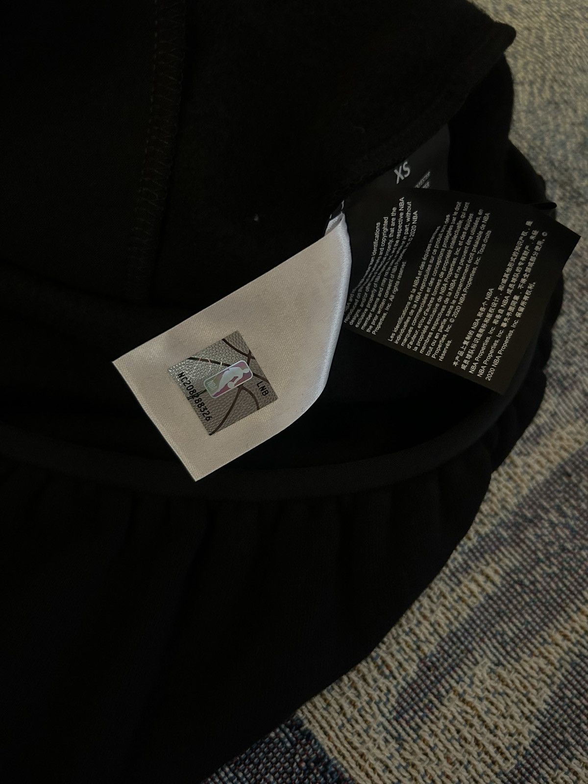 Essentials × Fear of God Essentials NBA Hoodie Black Size US XS / EU 42 / 0 - 6 Thumbnail